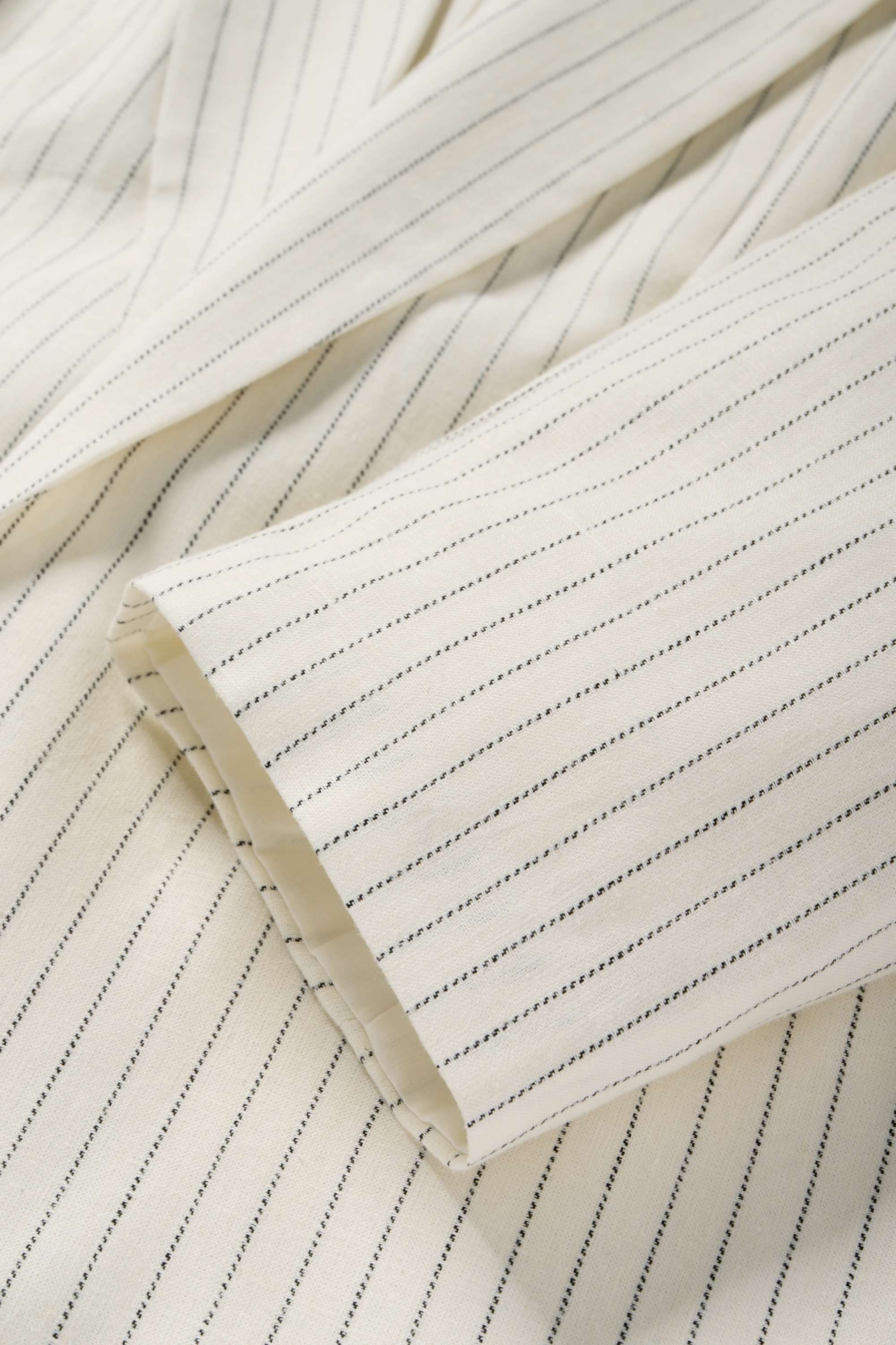 Blazer - relaxed fit - linen blend - pinstripes cremewhite