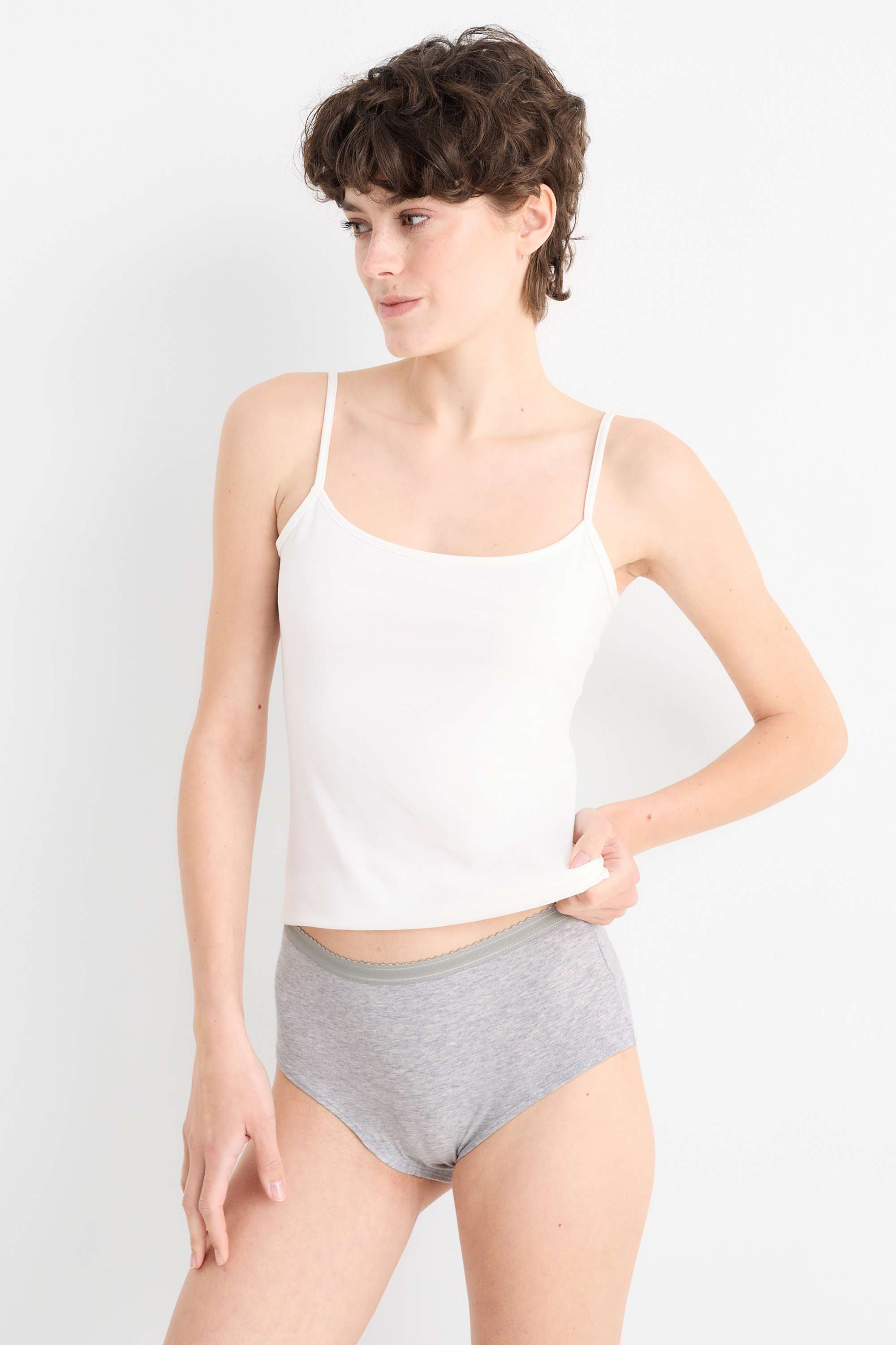 Multipack of 3 - knickers white / black