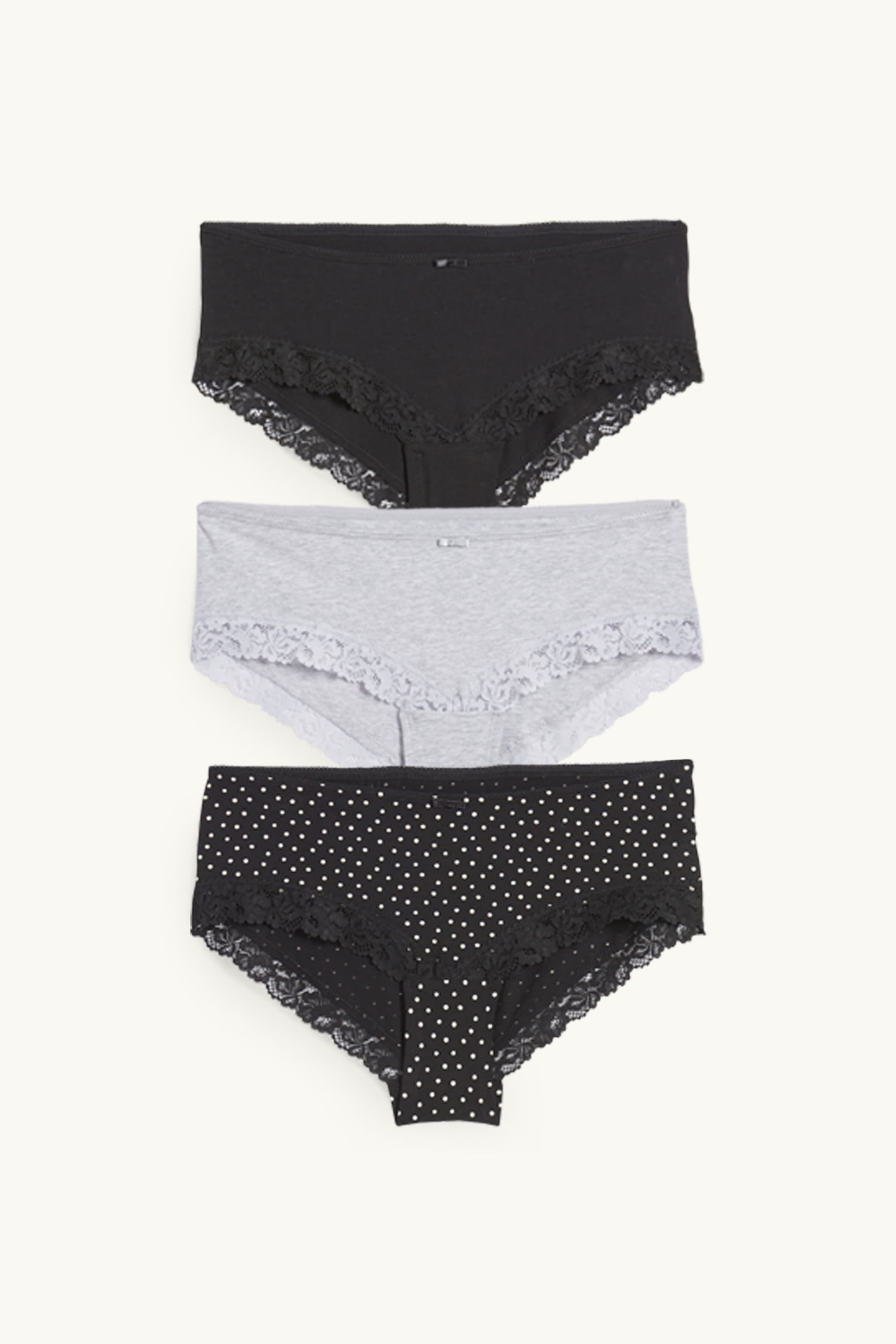 Multipack of 3 - hipster gray / black