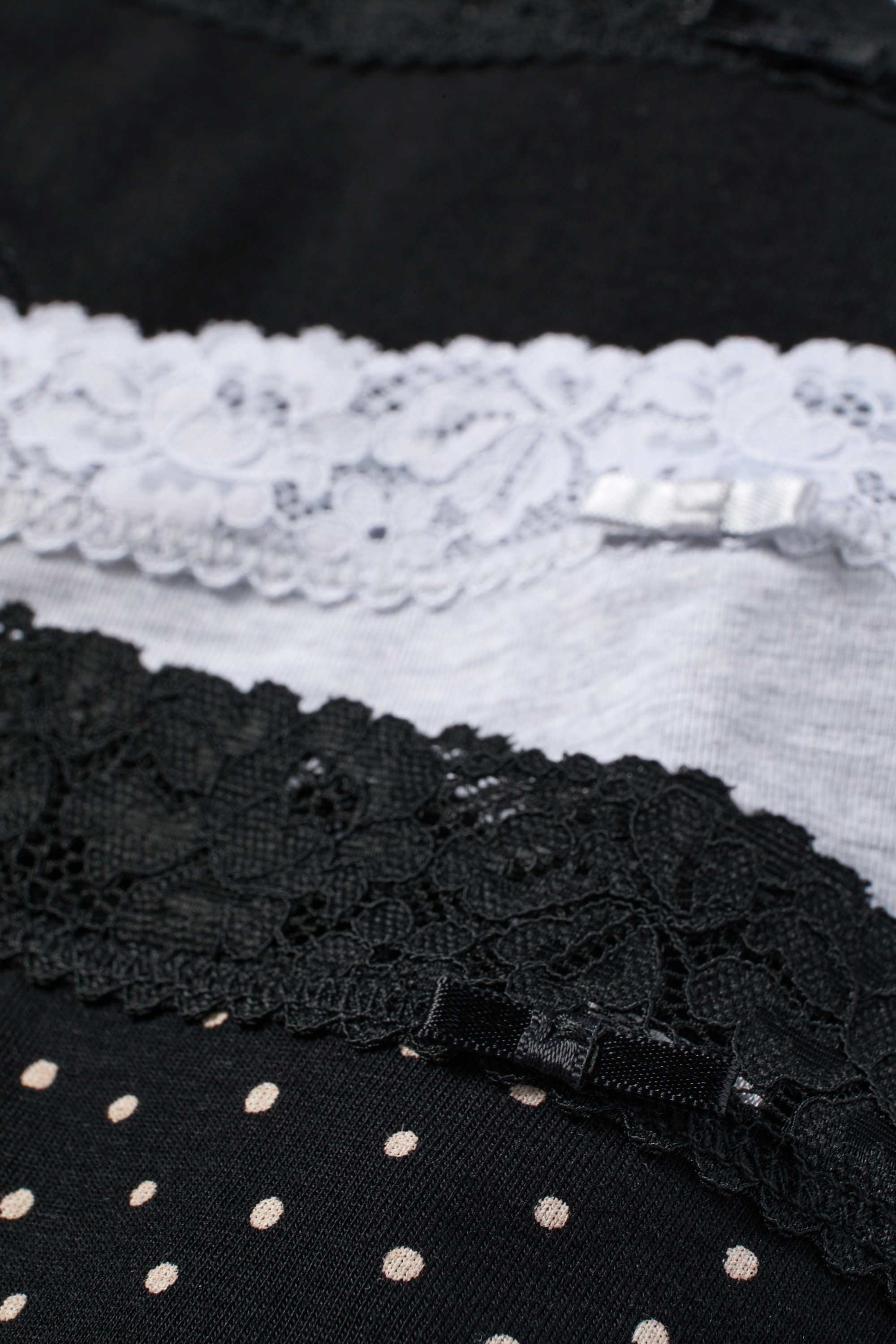 Multipack of 3 - knickers black