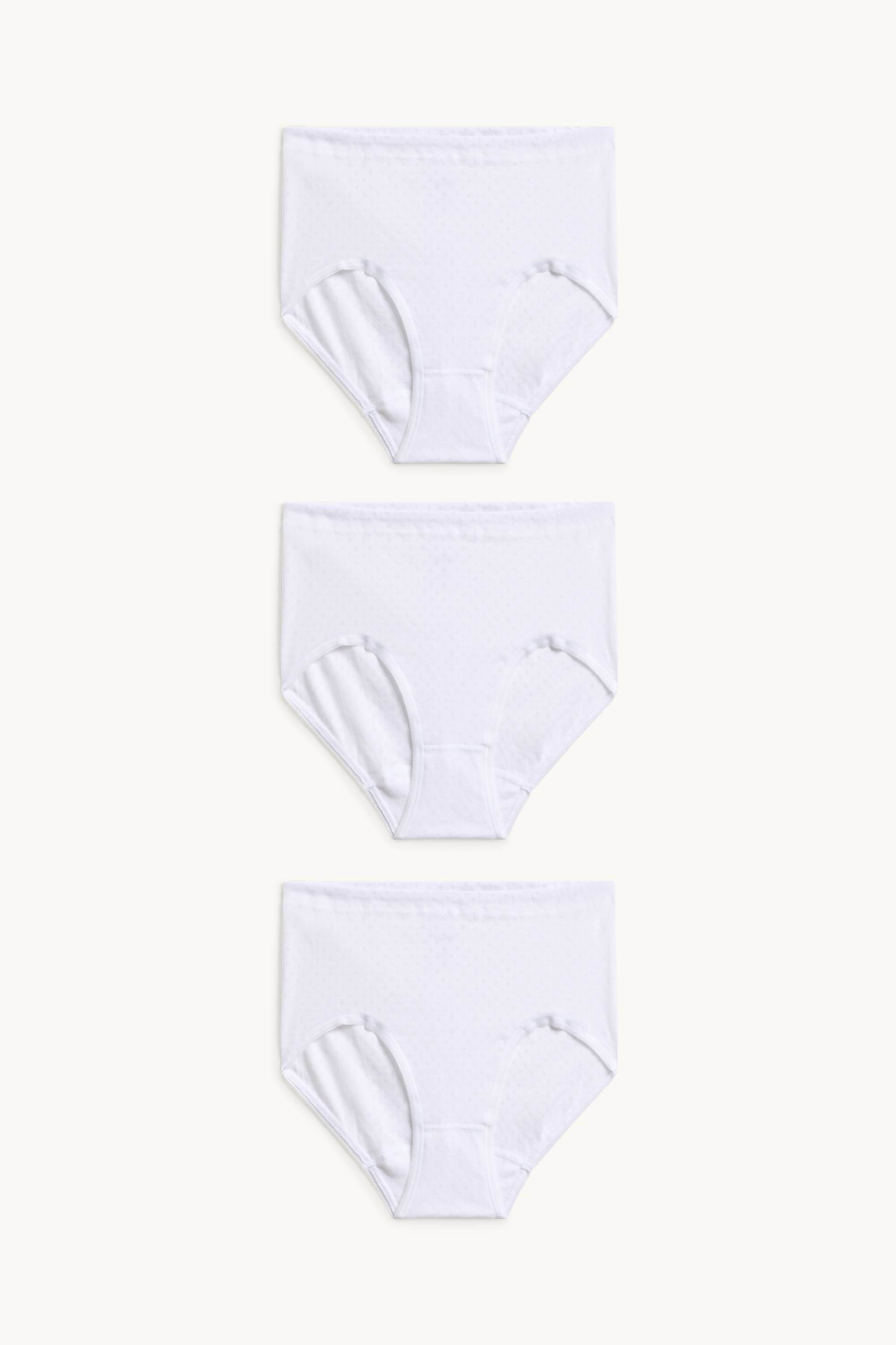 Multipack of 3 - knickers white