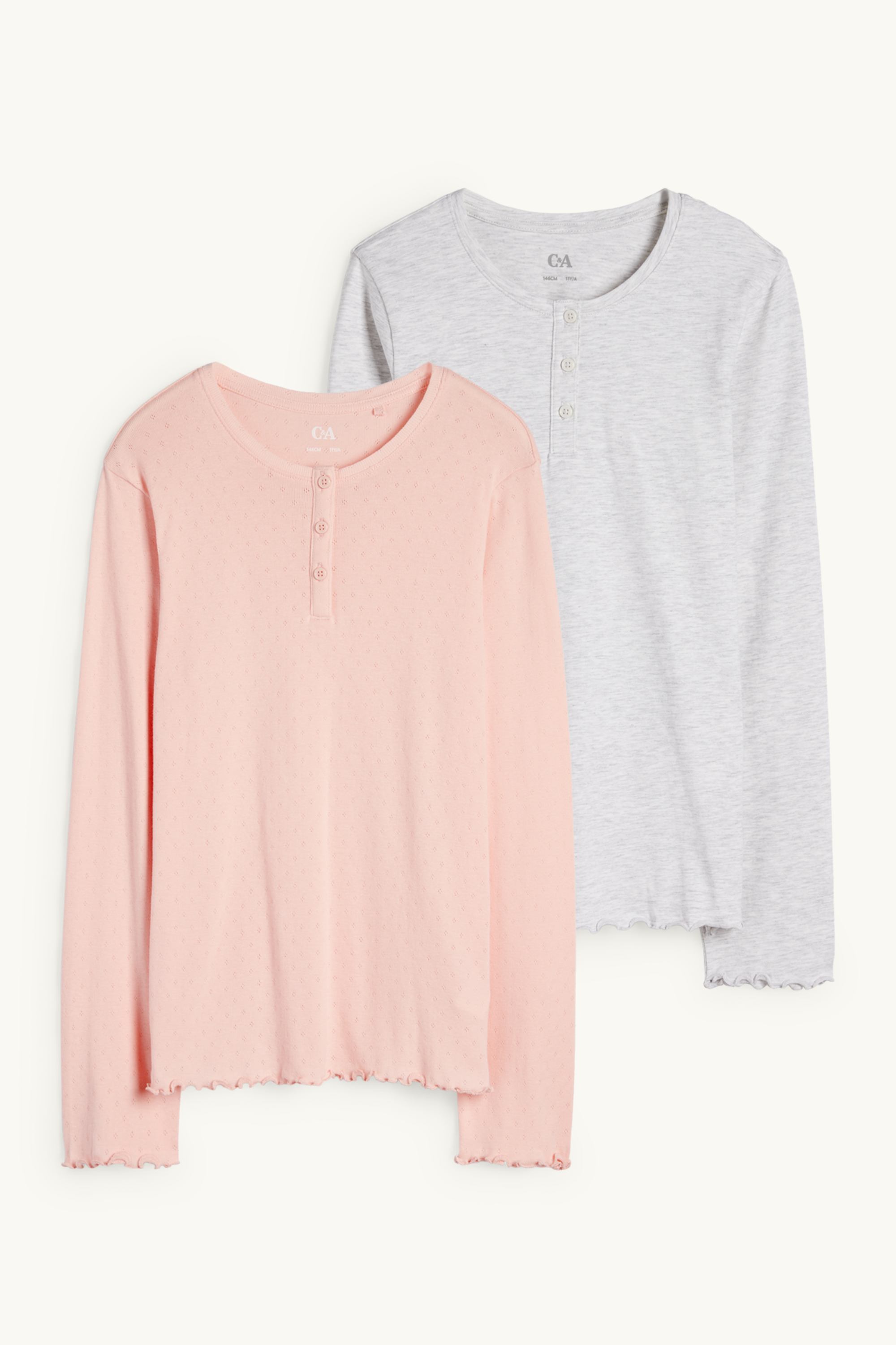 Multipack of 2 - pyjama top rose