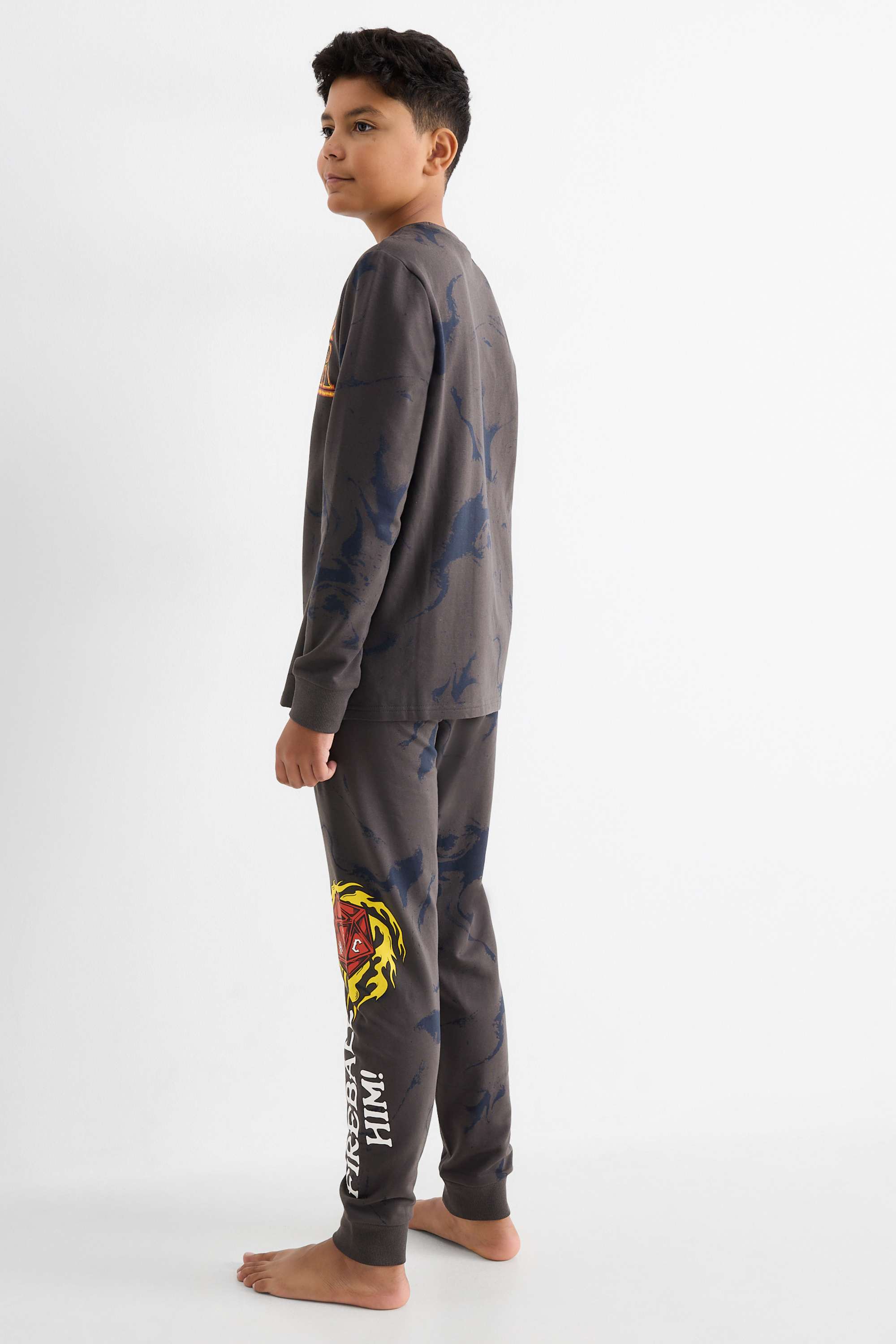 Stranger Things - pyjamas - 2 piece - patterned dark gray