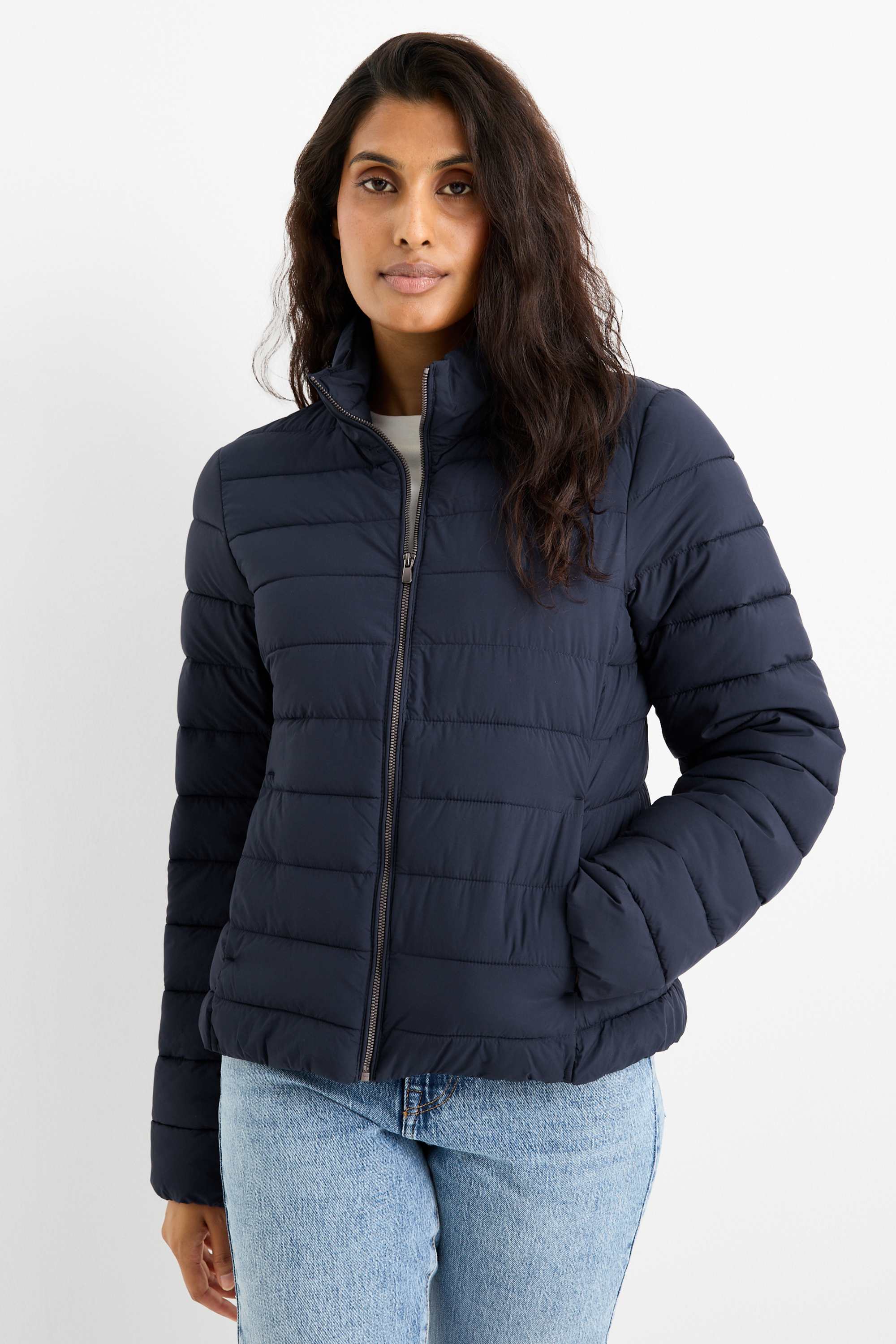 Quilted jacket dark blue