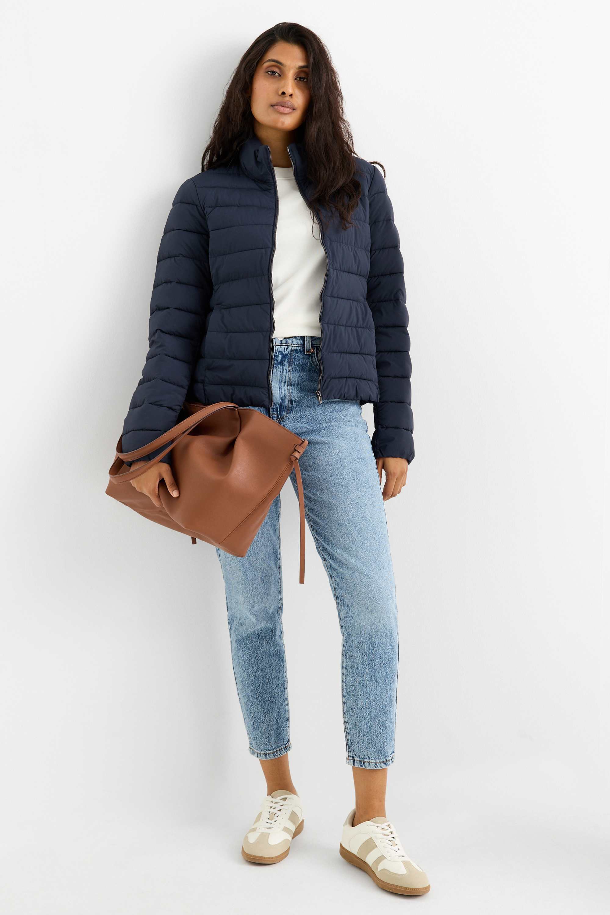 Quilted jacket dark blue