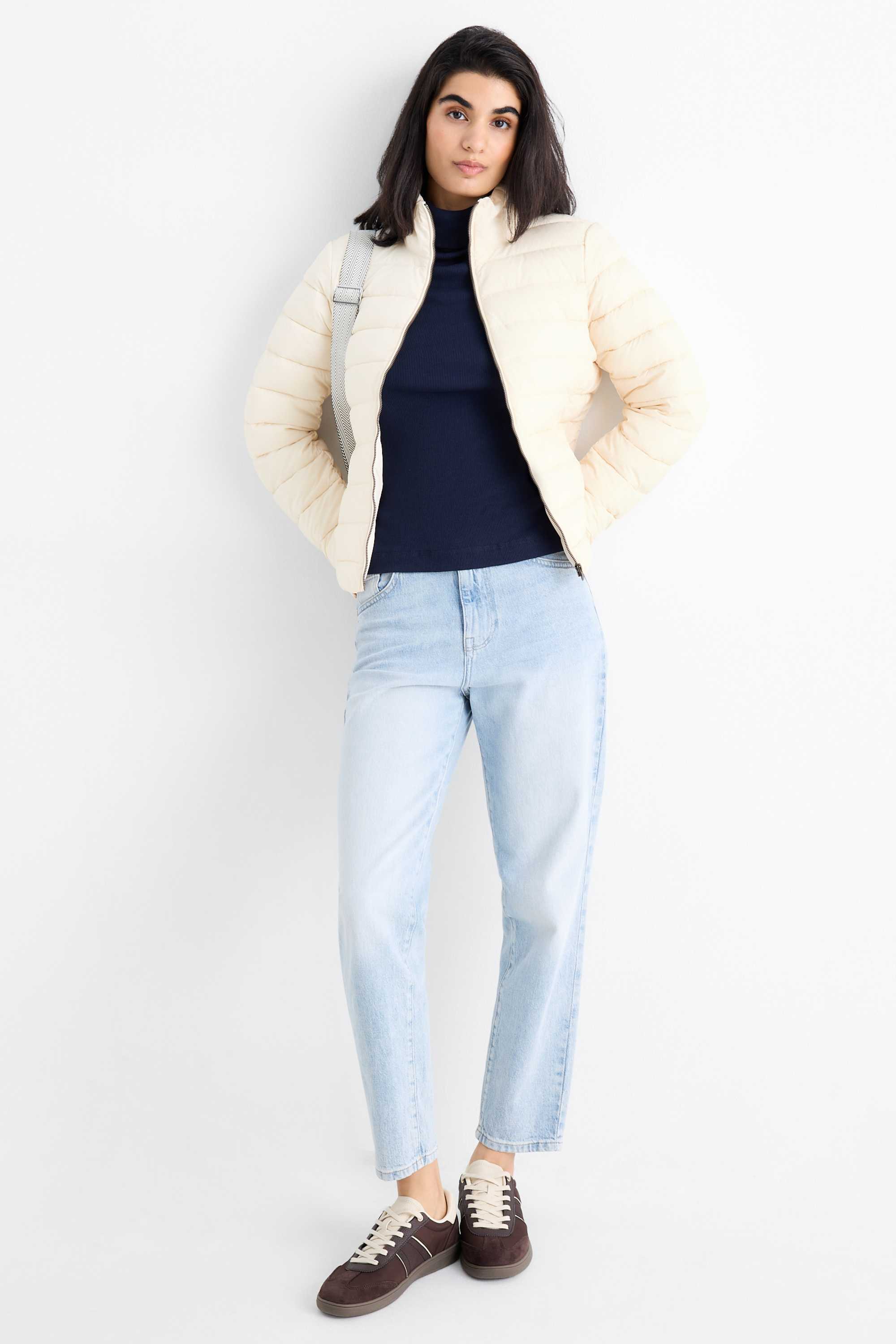 Quilted jacket cremewhite