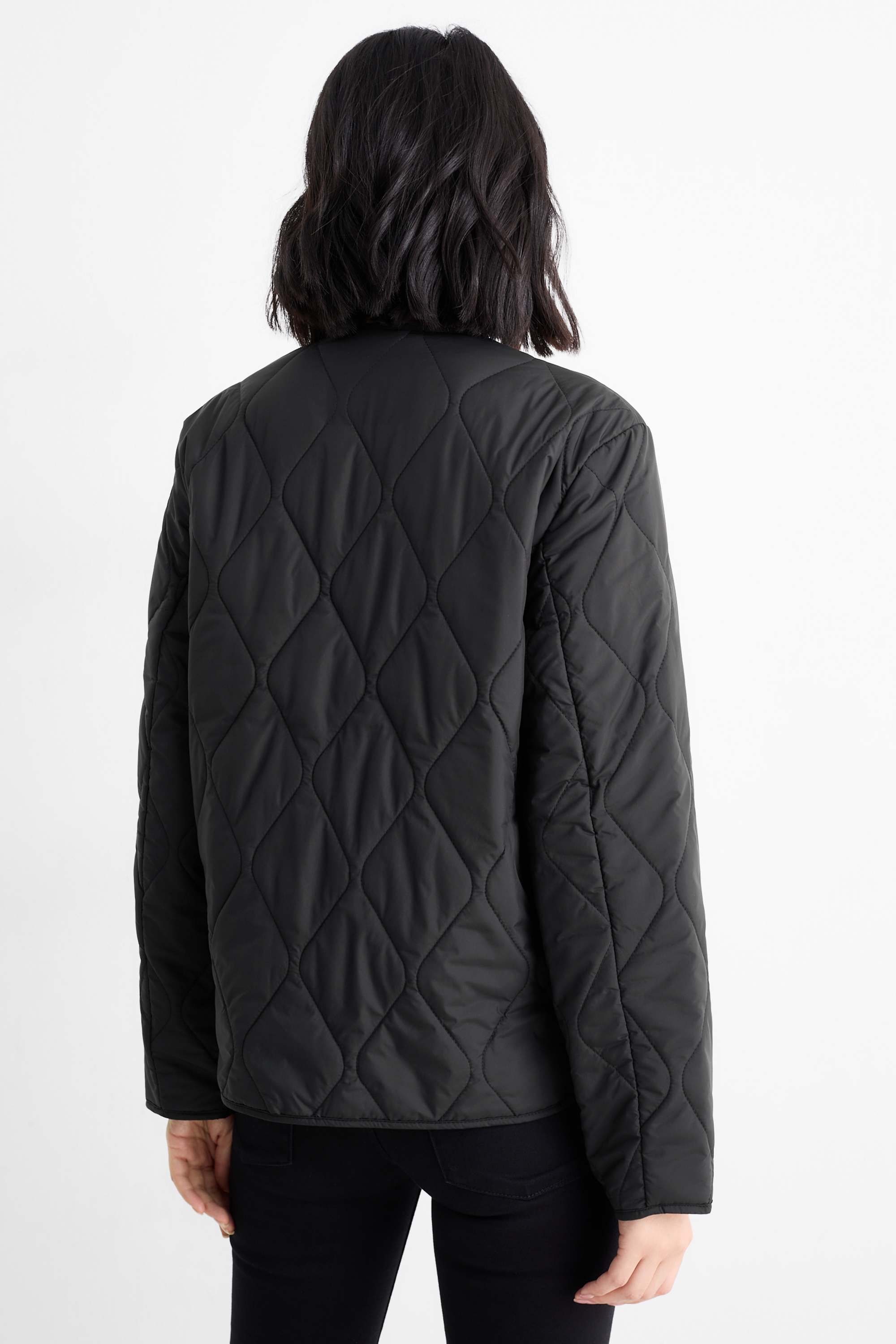 Quilted jacket black