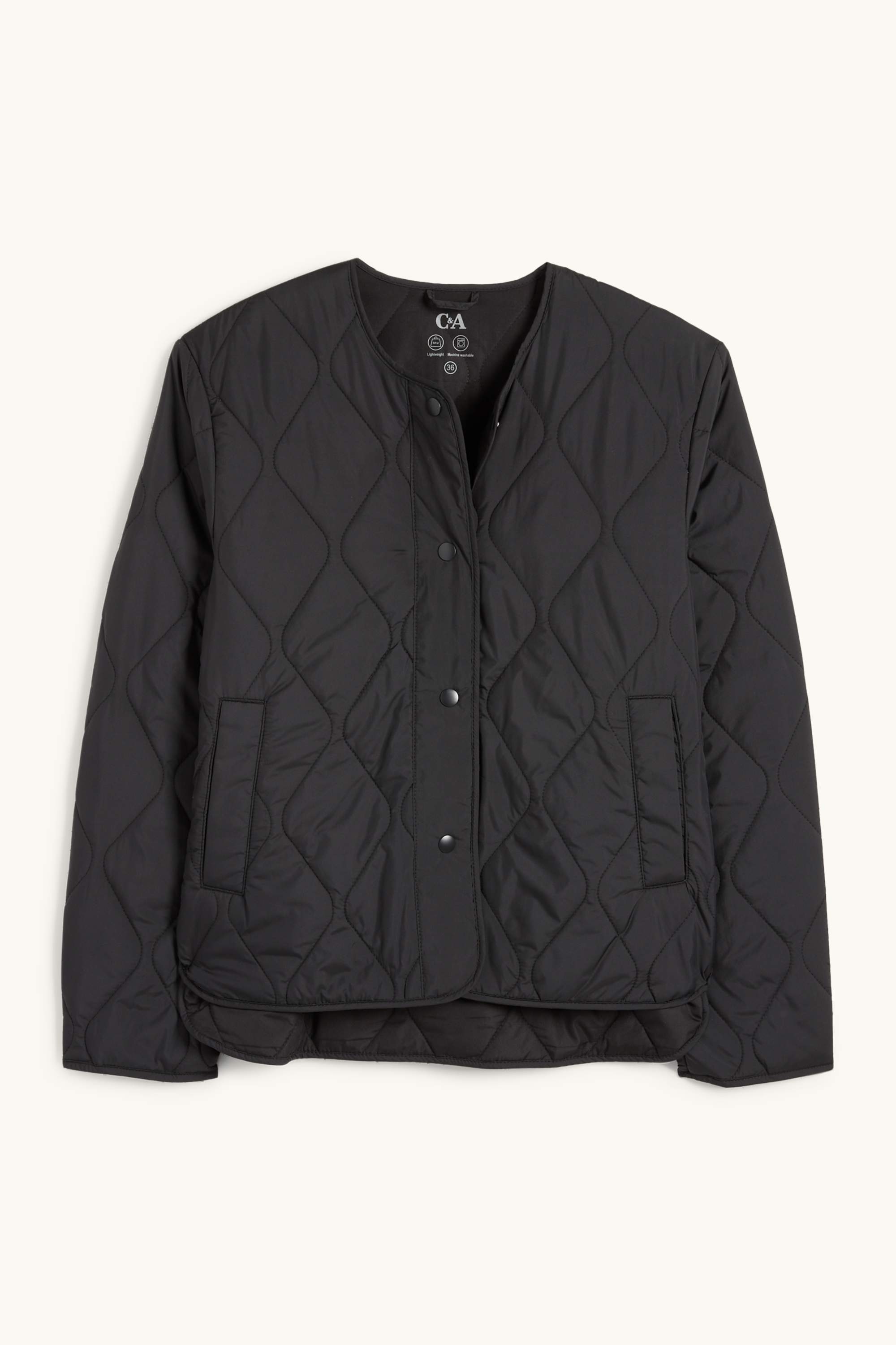 Quilted jacket black