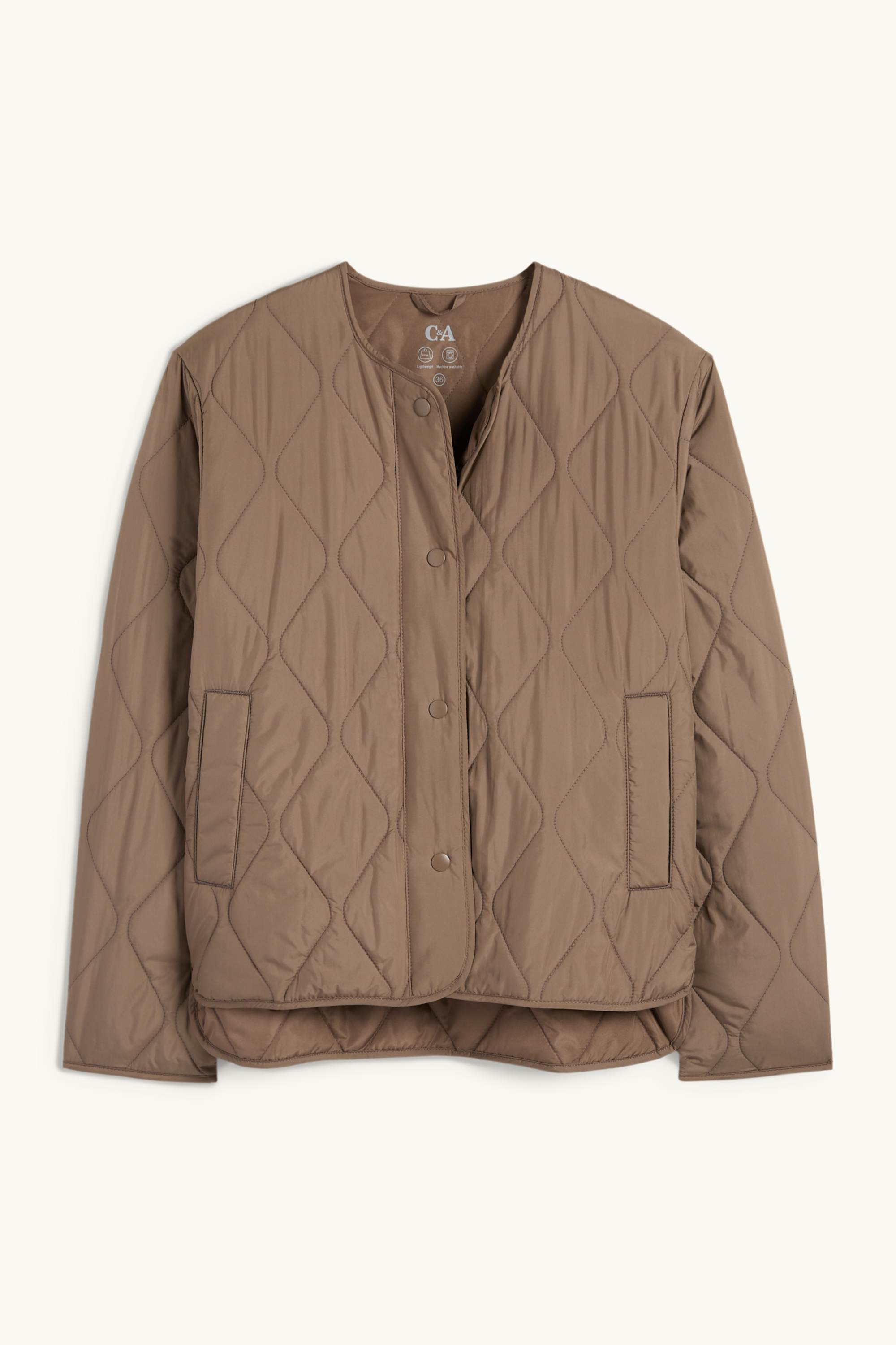 Quilted jacket brown