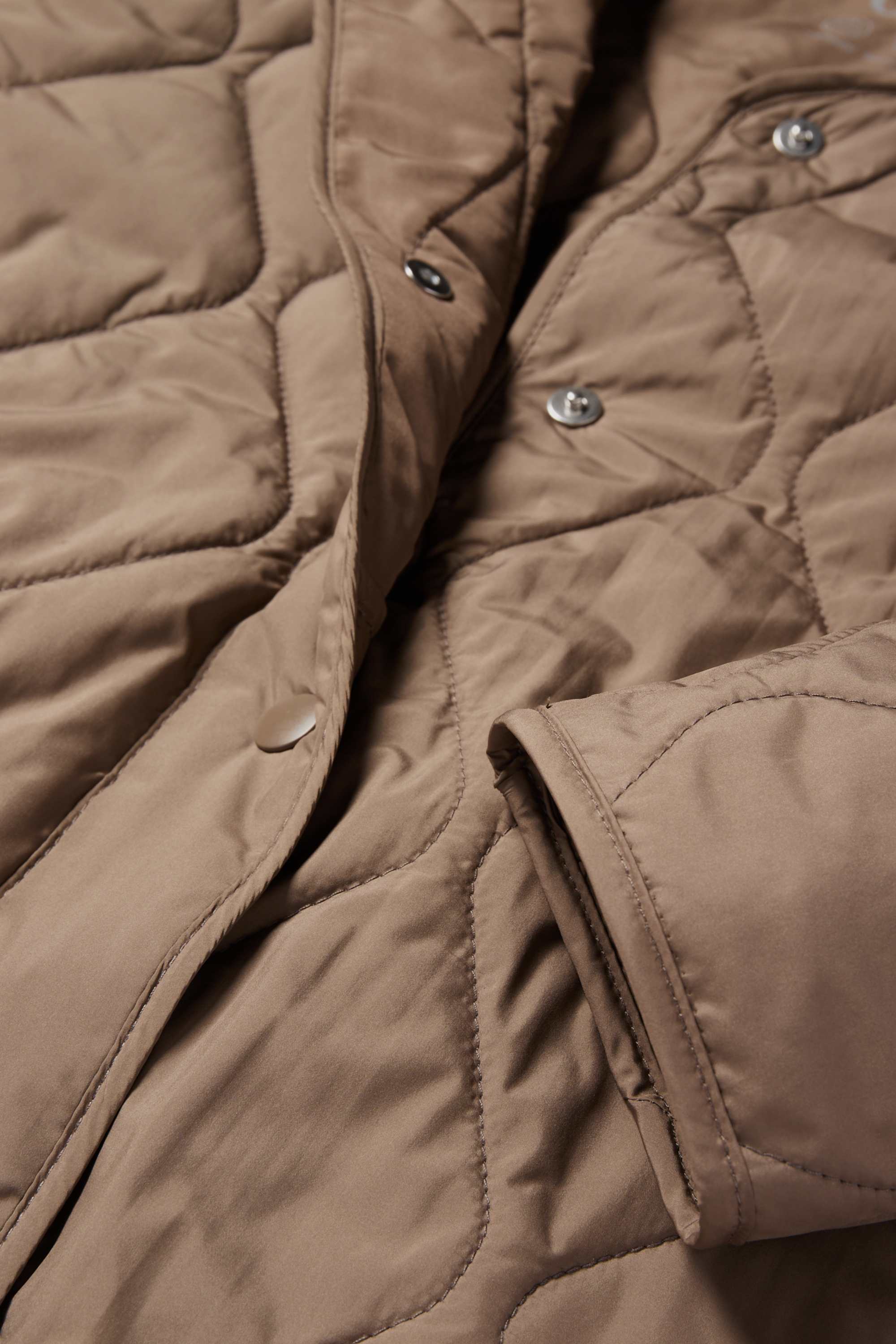 Quilted jacket brown