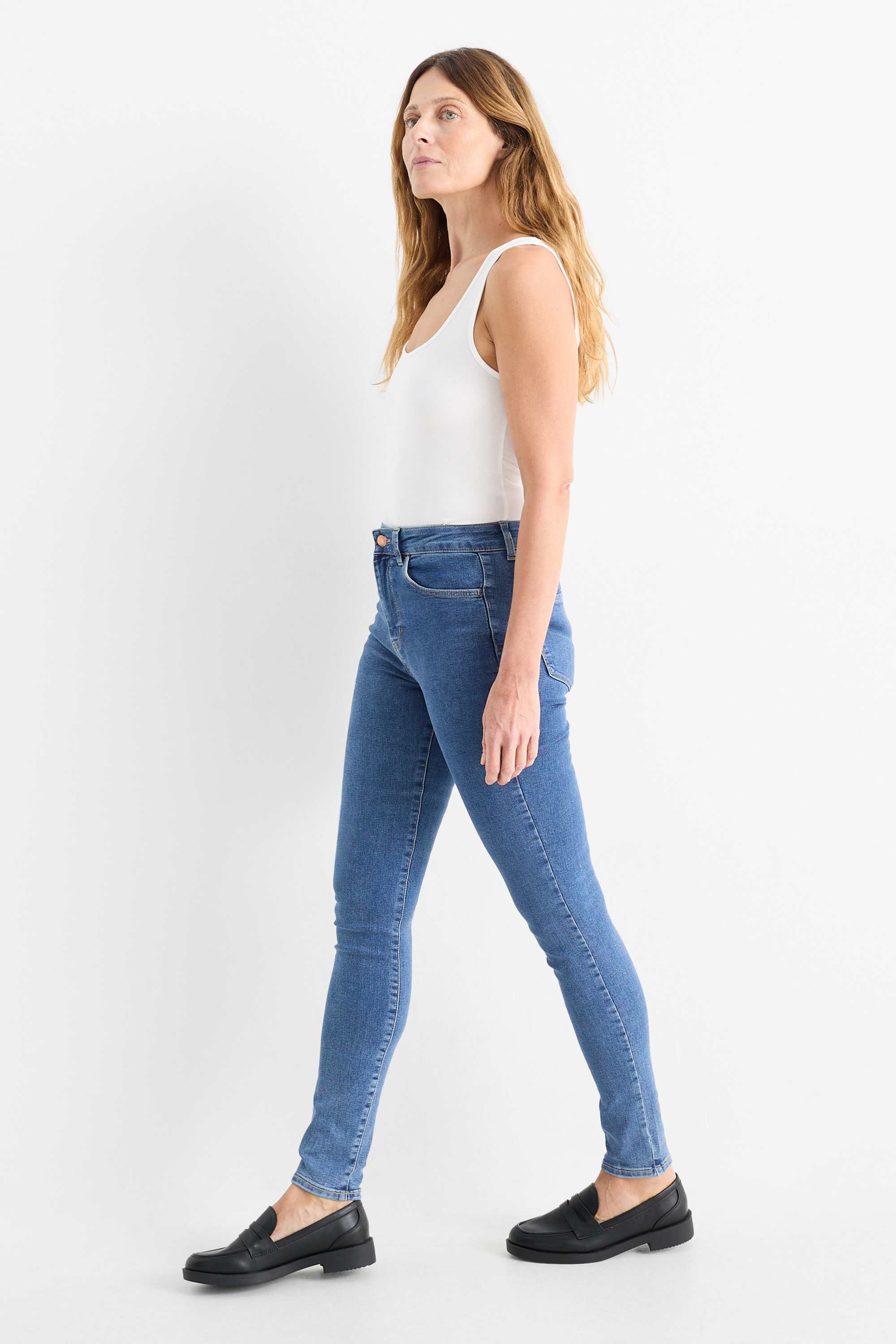 Multipack of 2 - jegging jeans - high waist blue denim