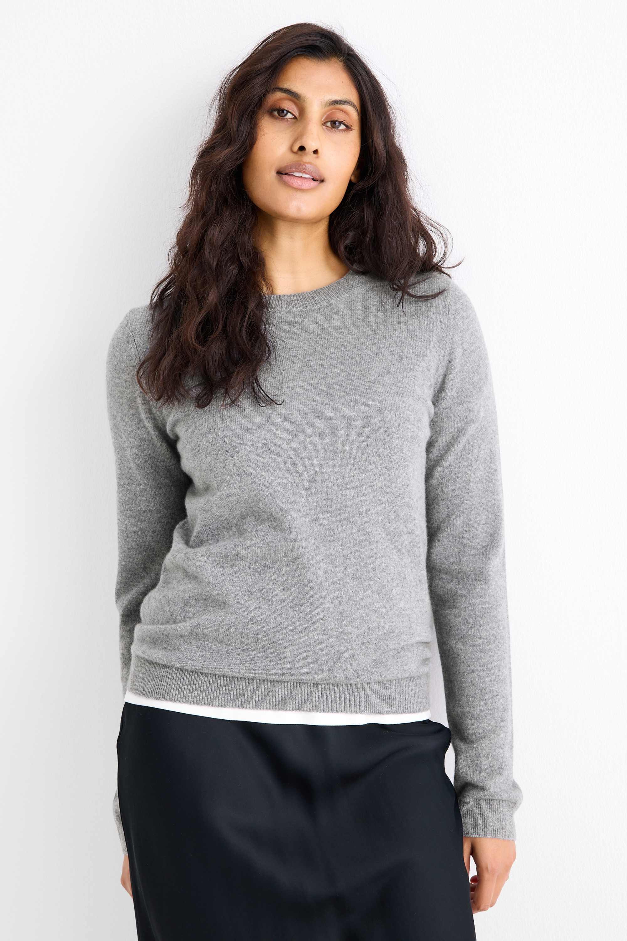 Cashmere jumper gray