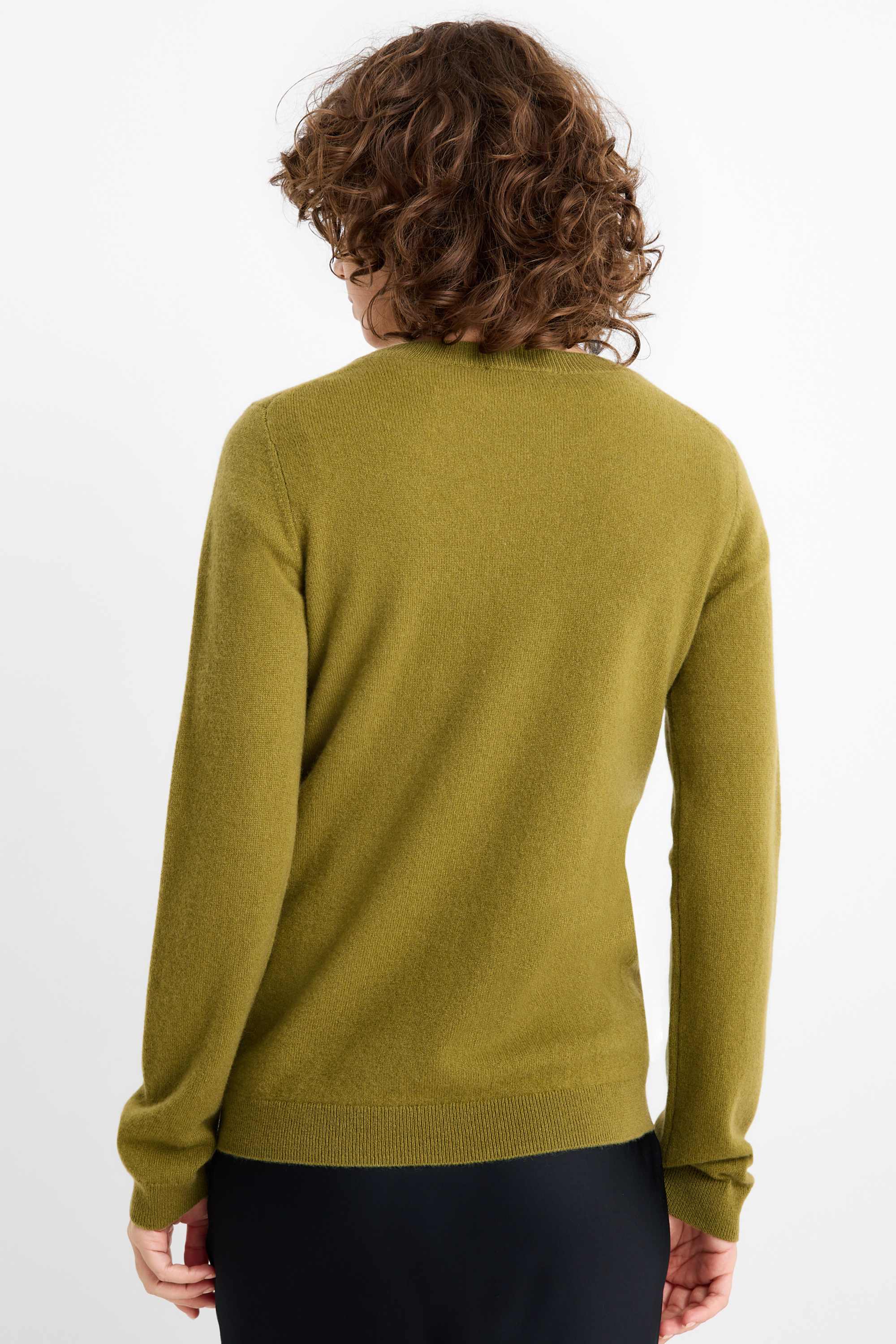 Cashmere jumper green