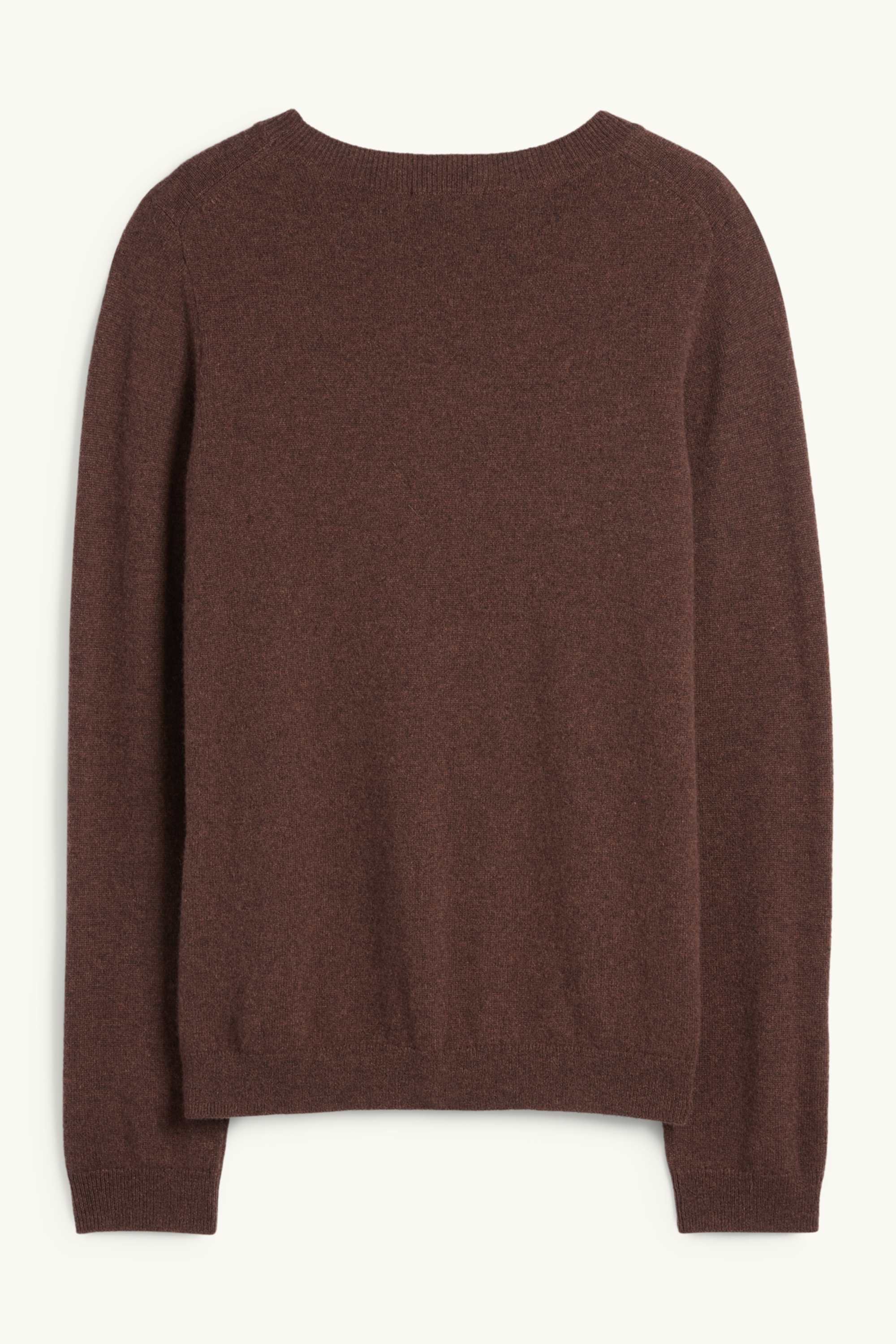 Cashmere jumper dark brown