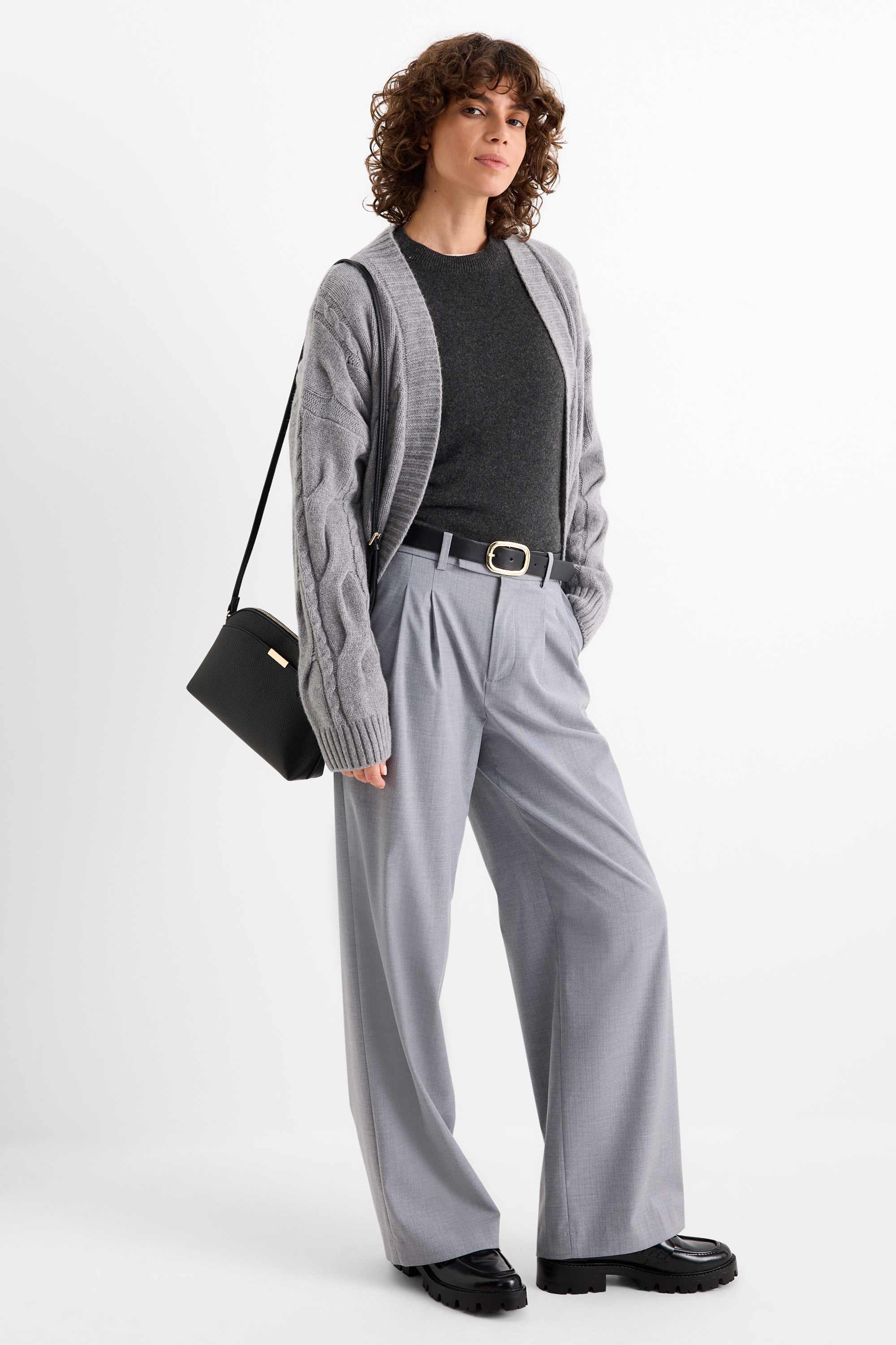 Cashmere jumper dark gray
