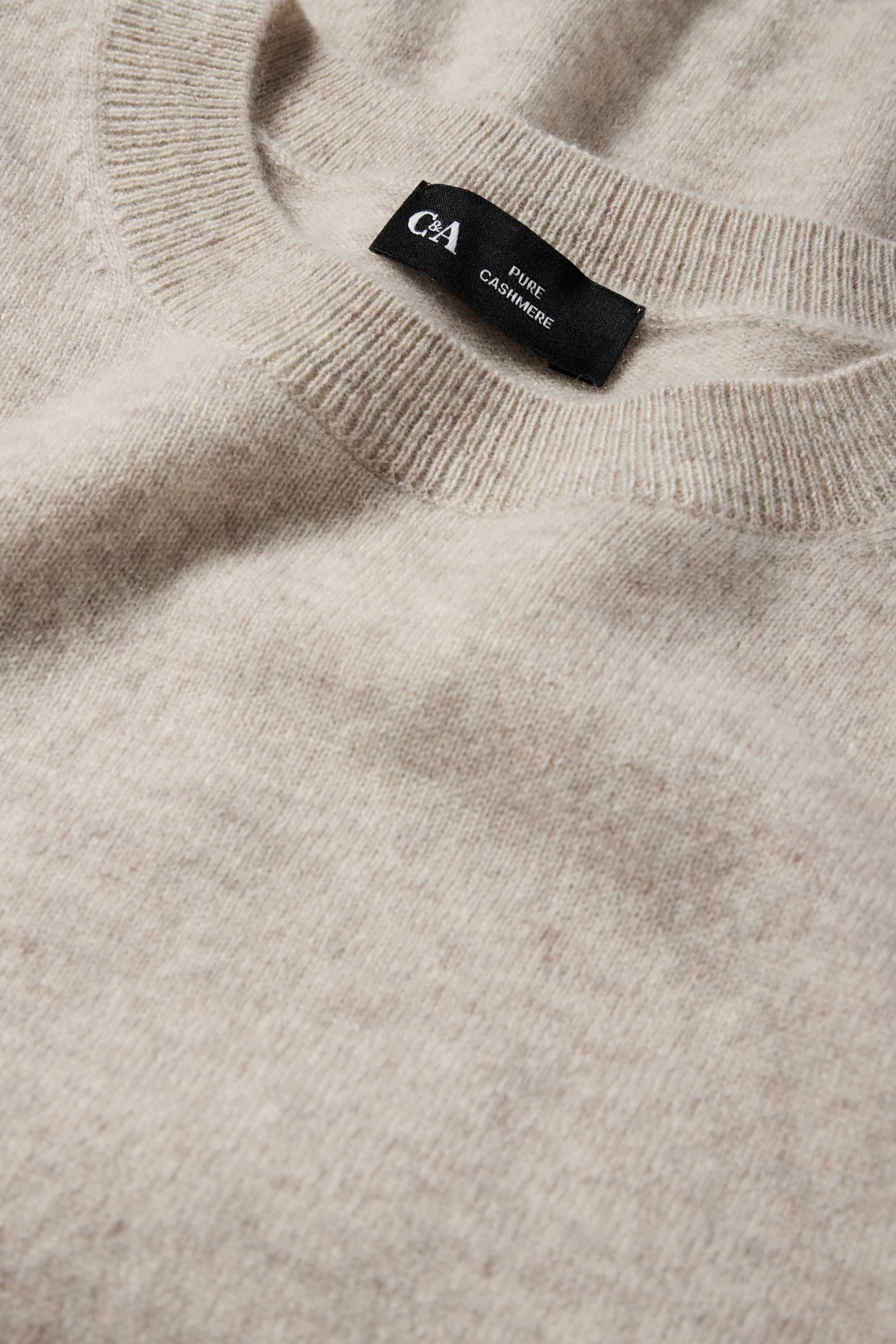 Cashmere jumper light beige