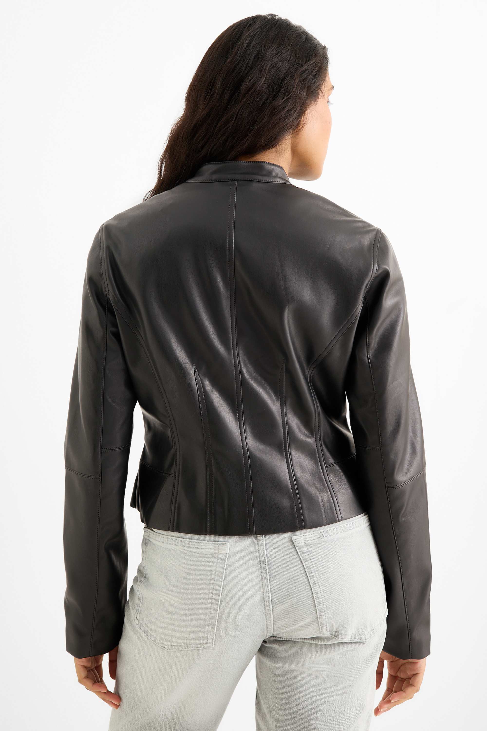 Jacket - faux leather black