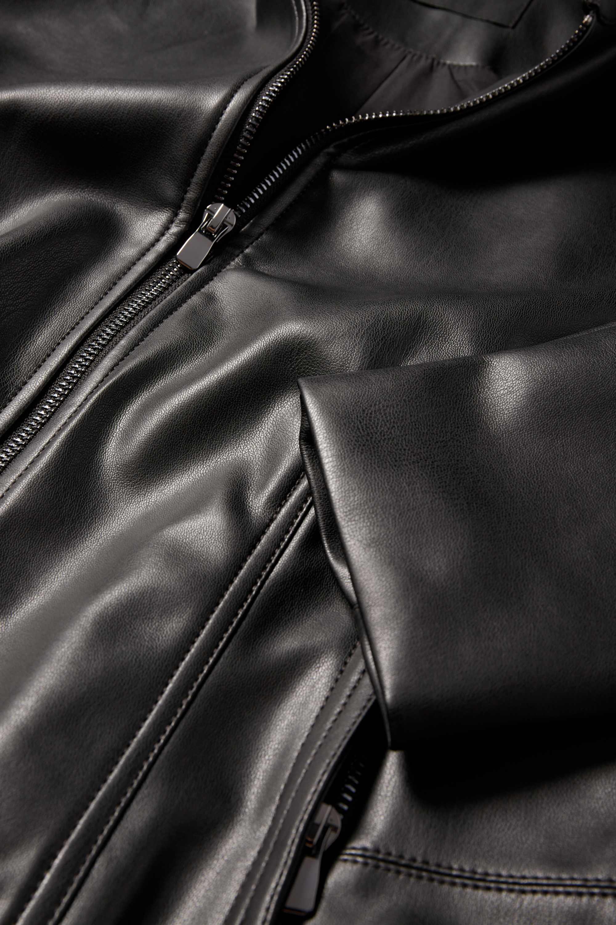 Jacket - faux leather black