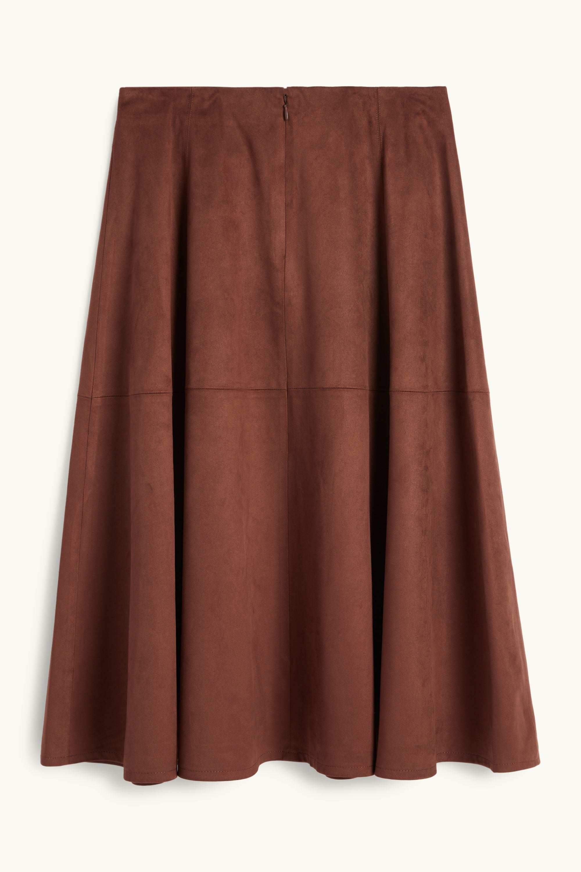 Skirt - faux suede brown