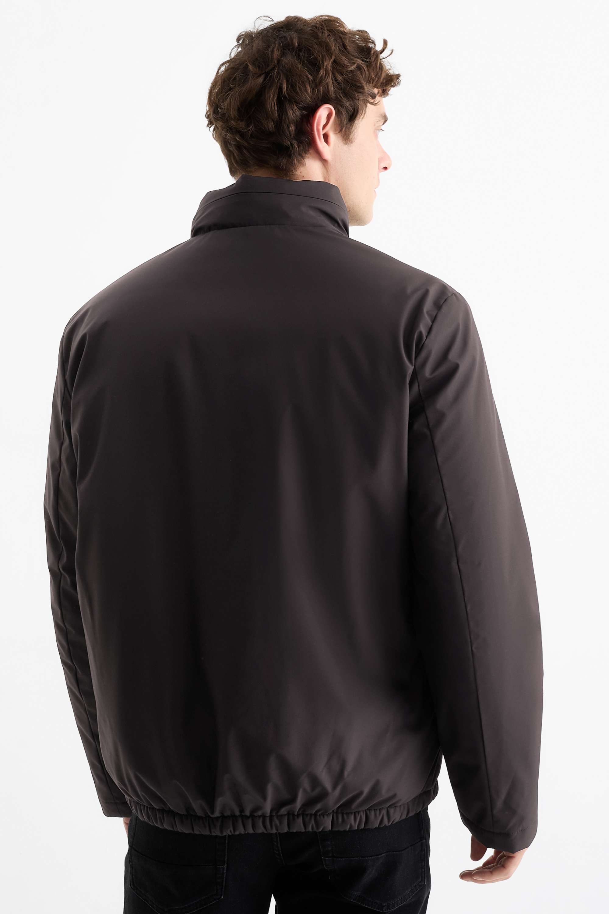 Jacket with hood - lined black