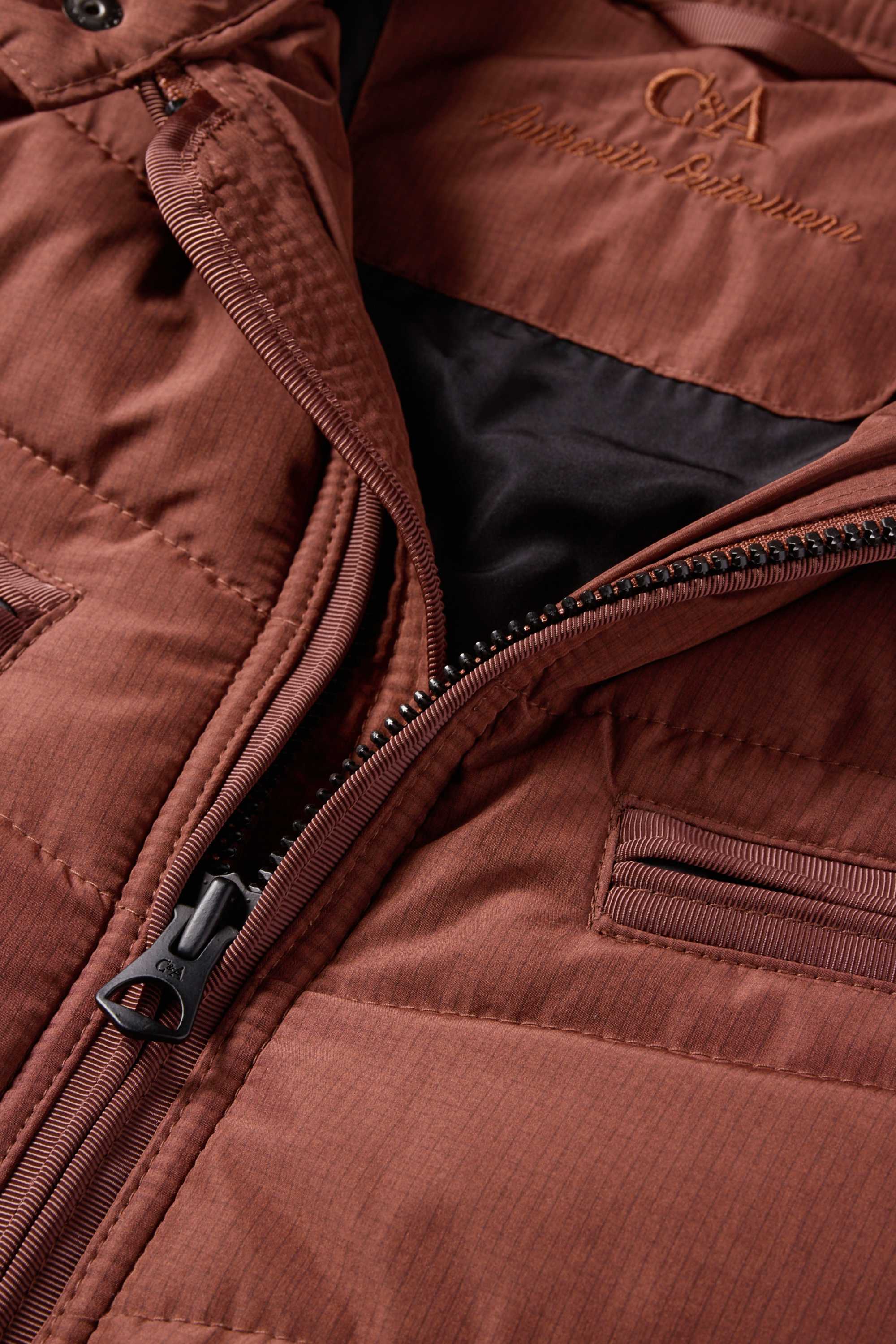 Quilted jacket brown