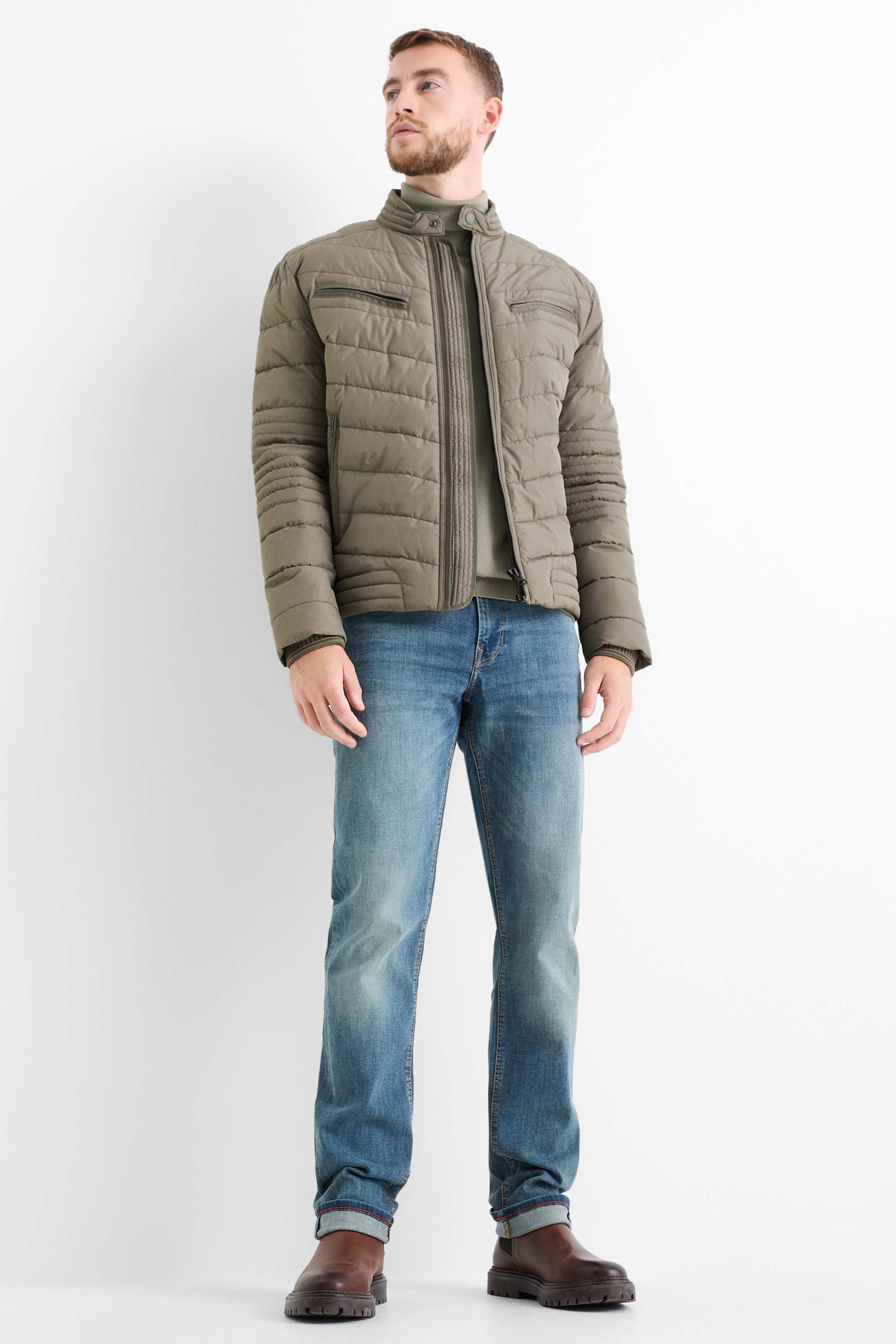 Quilted jacket green