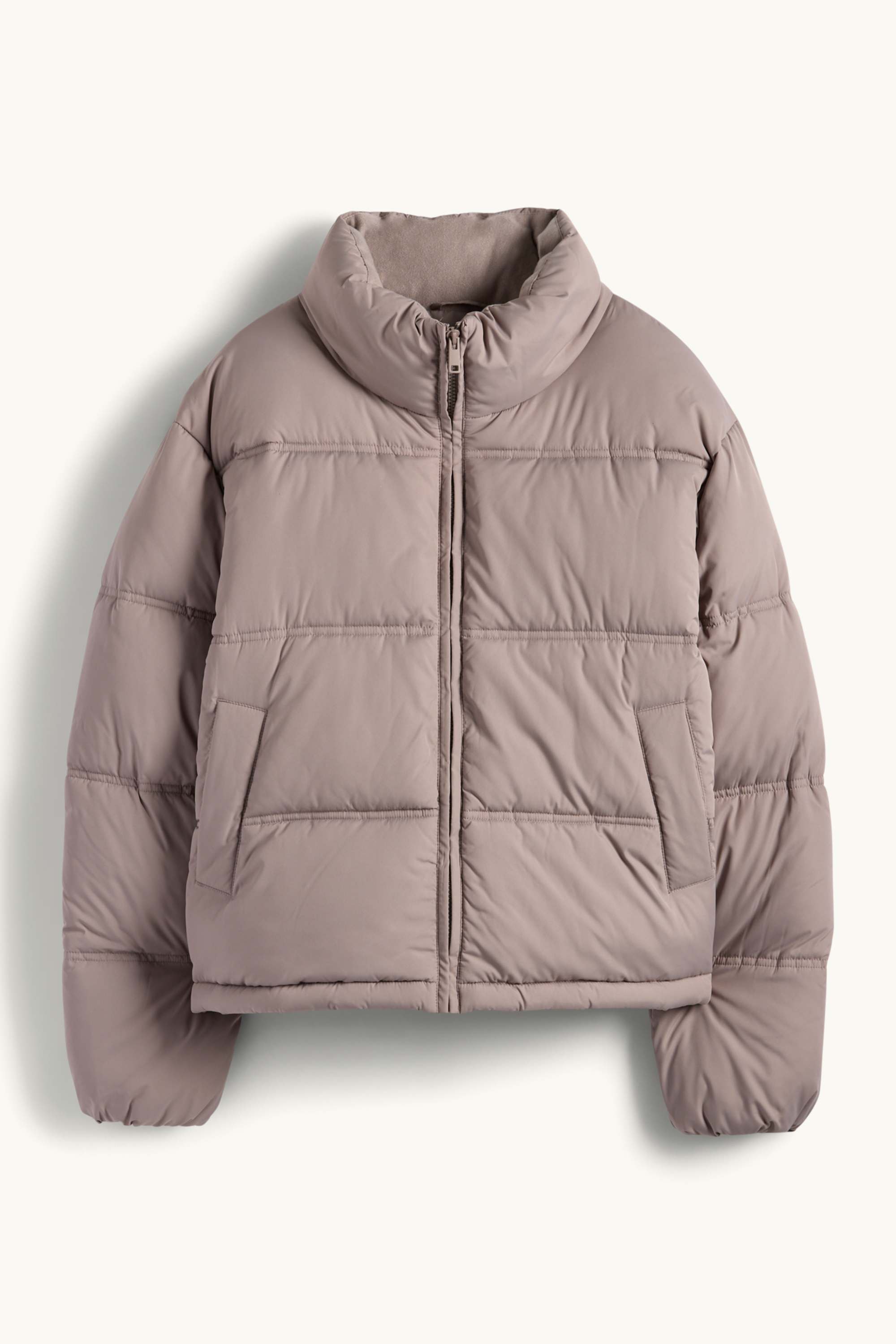 Quilted jacket taupe