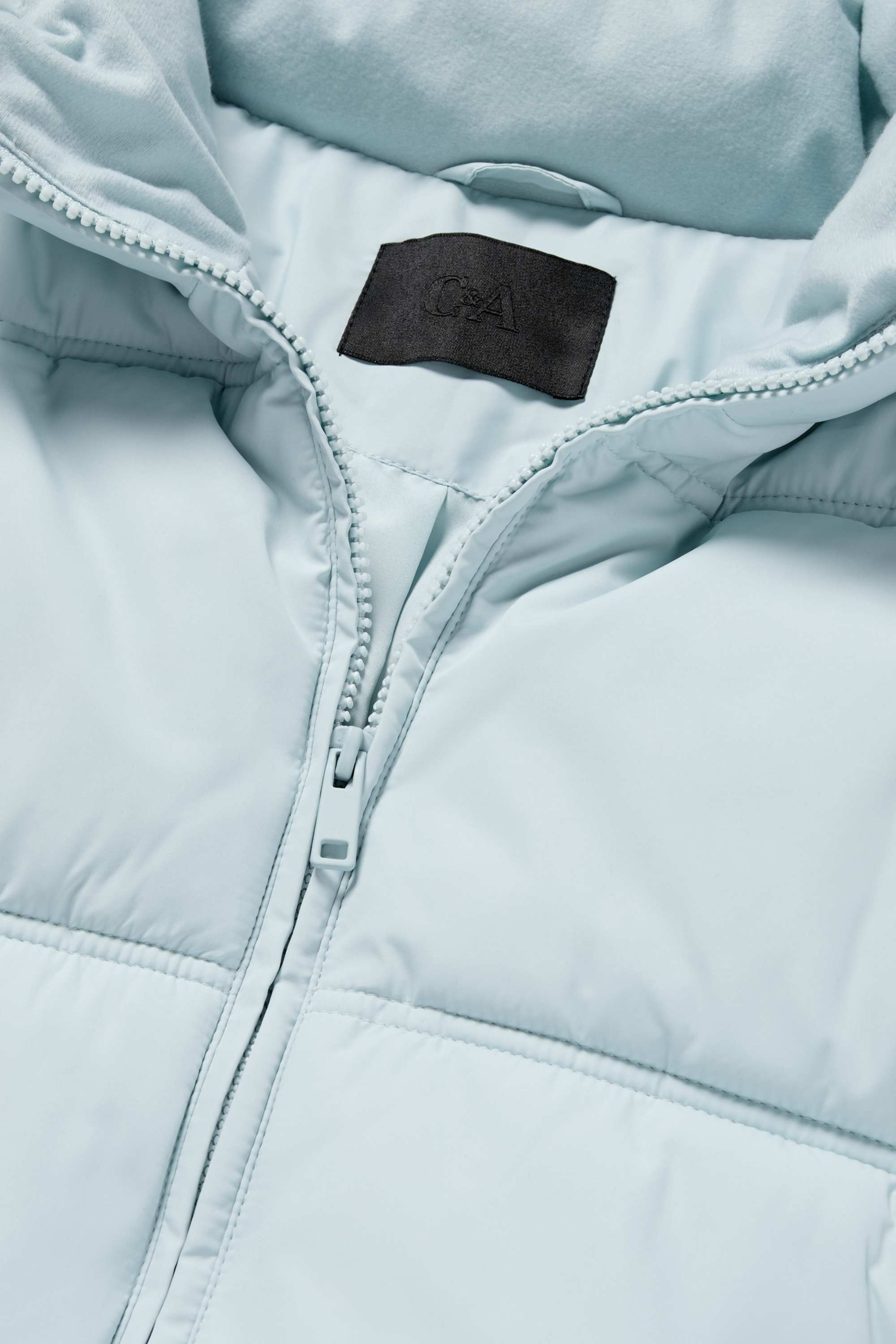 Quilted jacket light turquoise