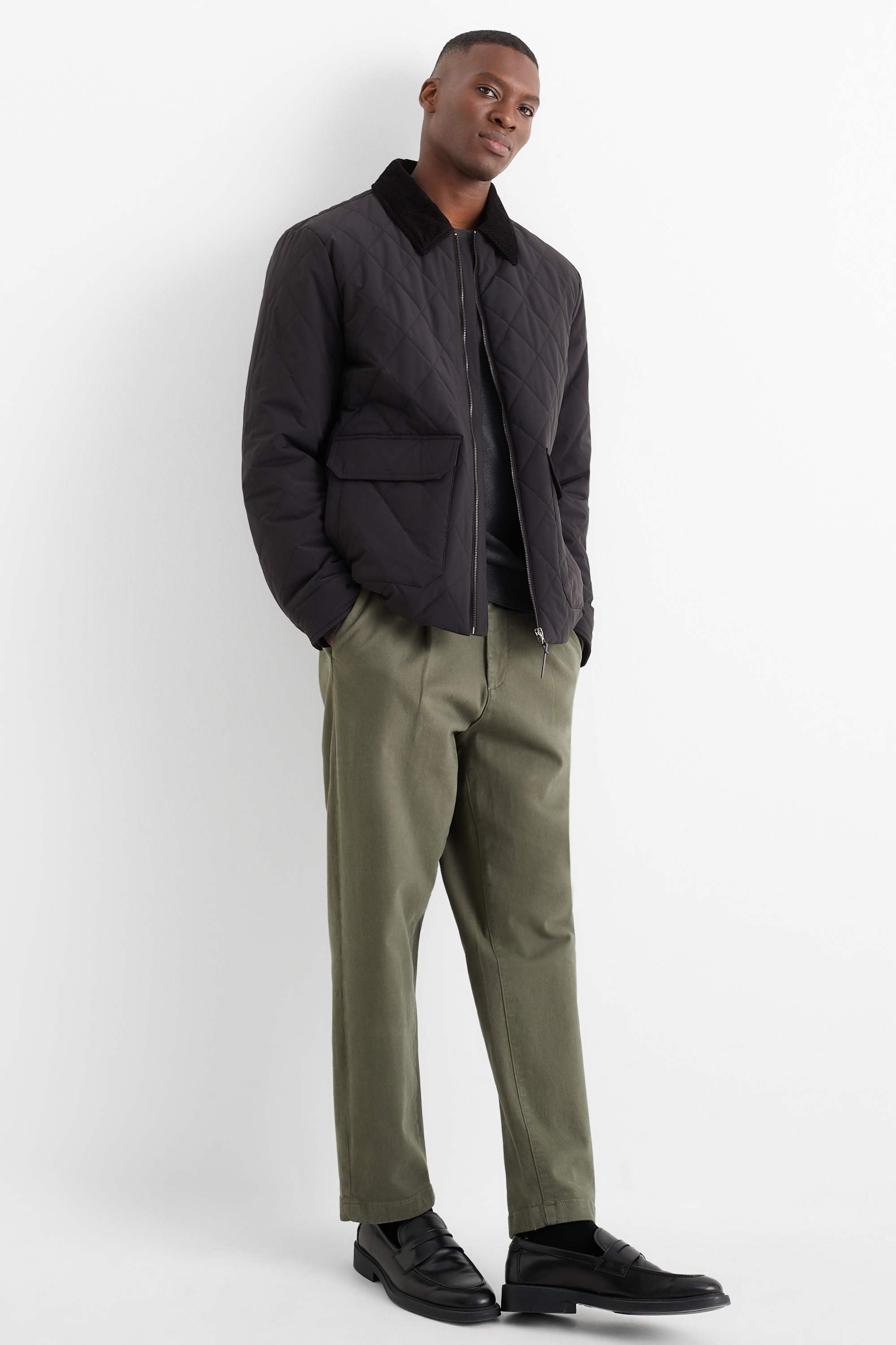 Quilted jacket black