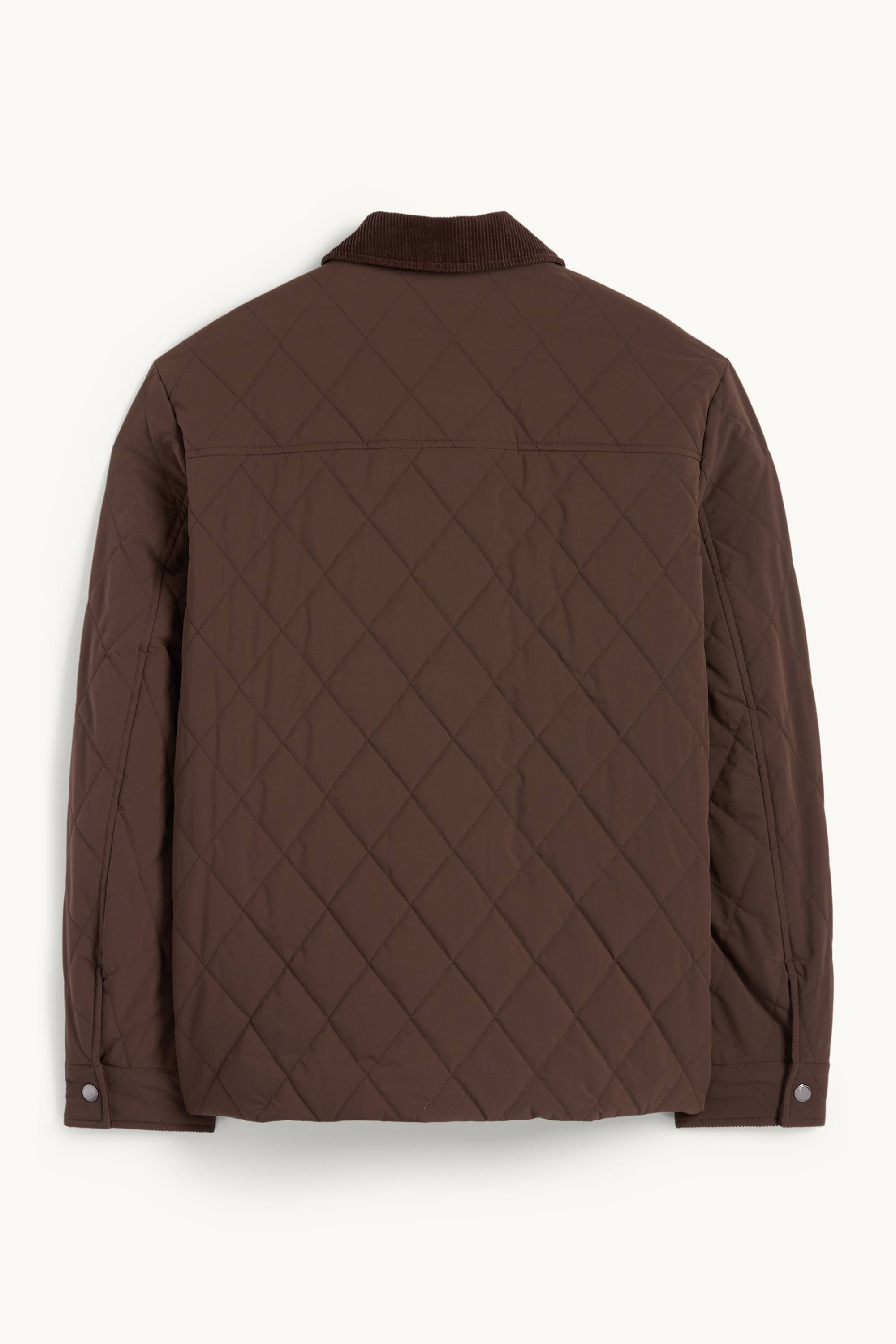 Quilted jacket dark brown (3)