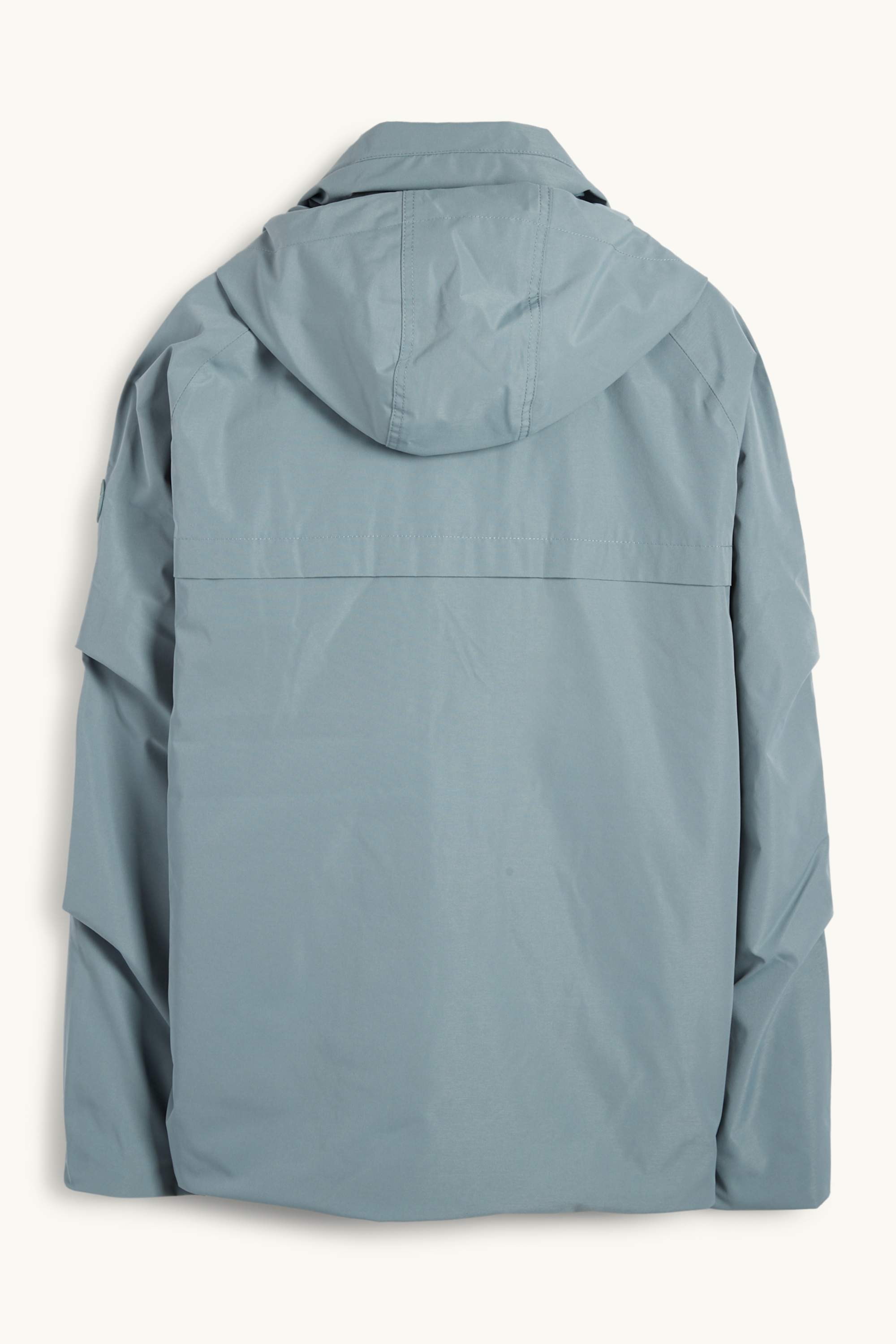 Jacket with hood - lined - waterproof light blue