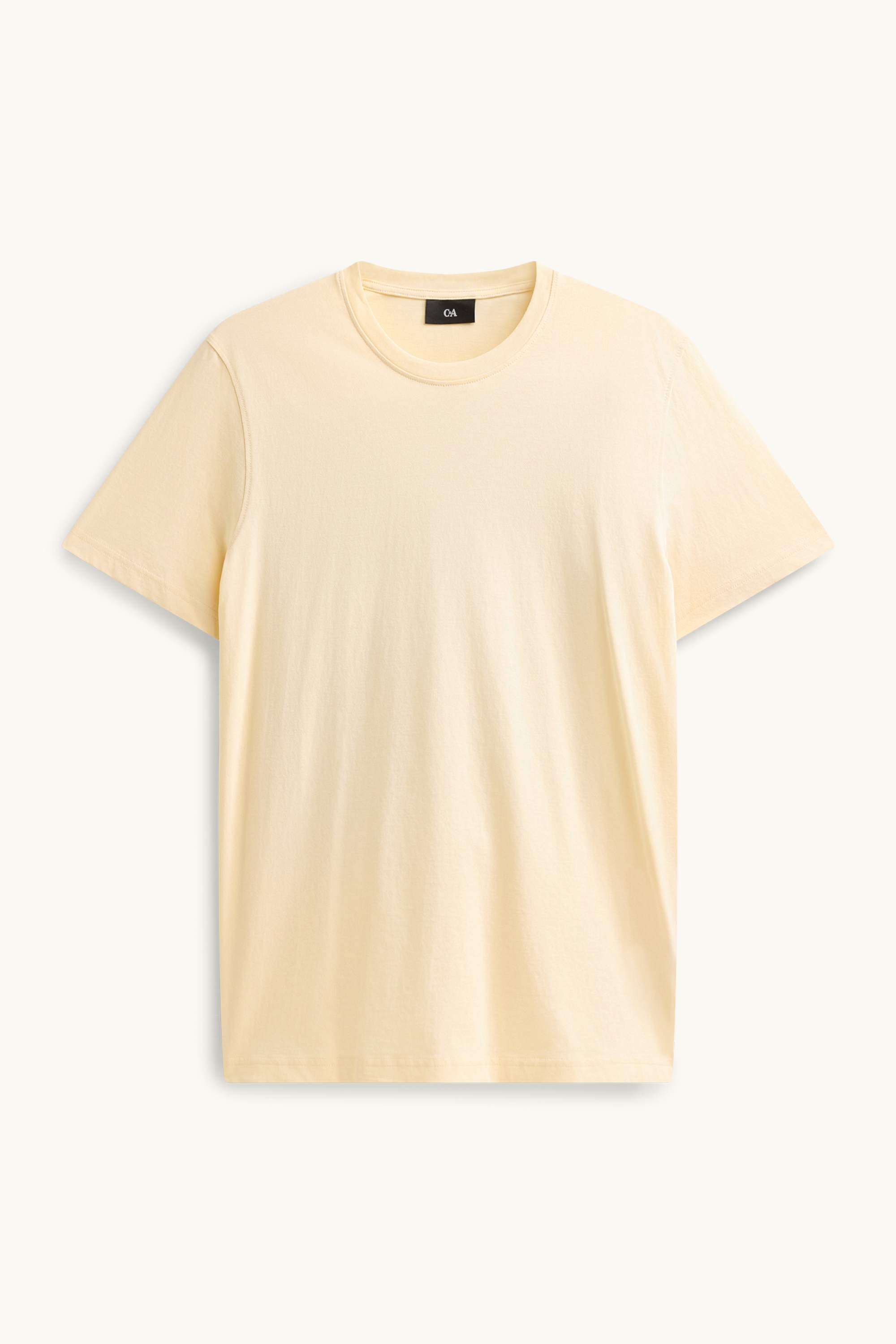 T-shirt - regular fit creme