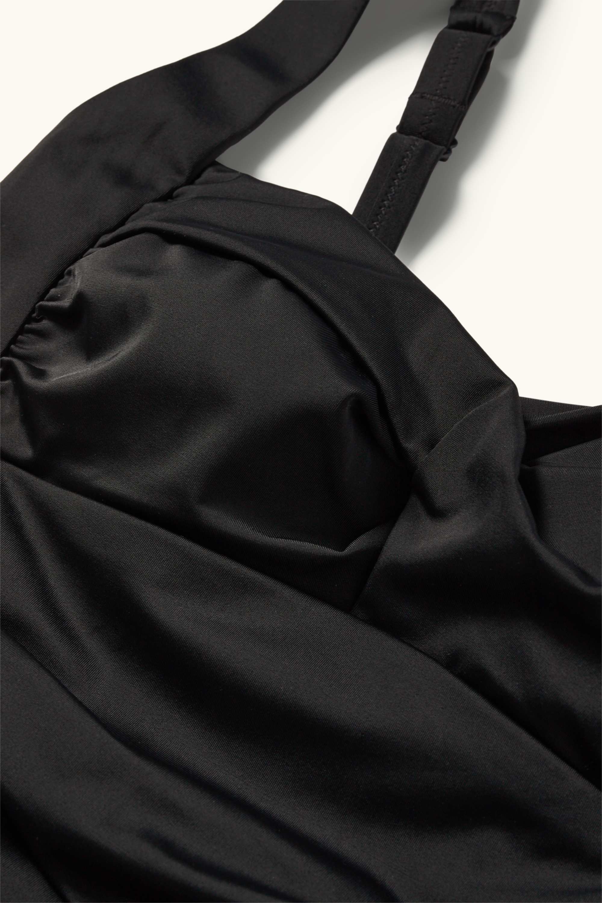 Swimsuit with gathers - padded - LYCRA® XTRA LIFE™ black (1)