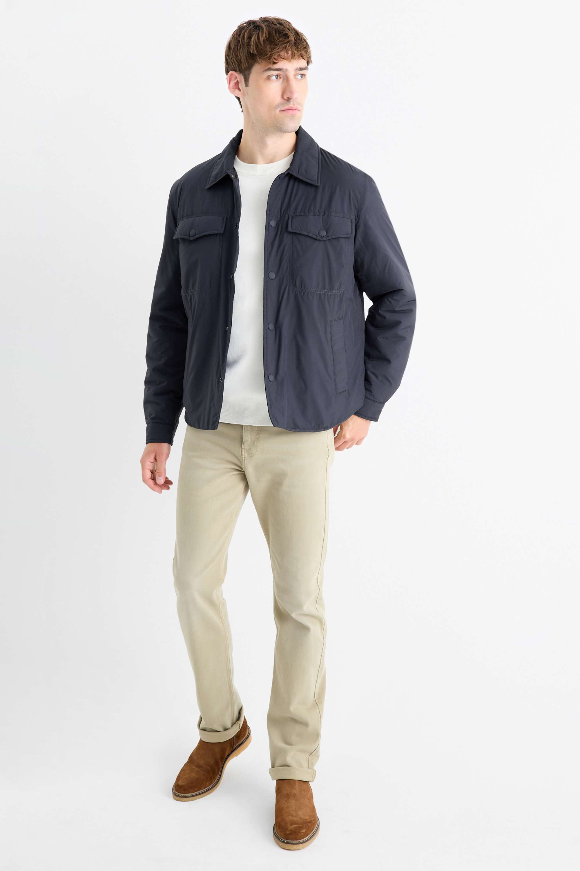 Jacket - lined dark blue