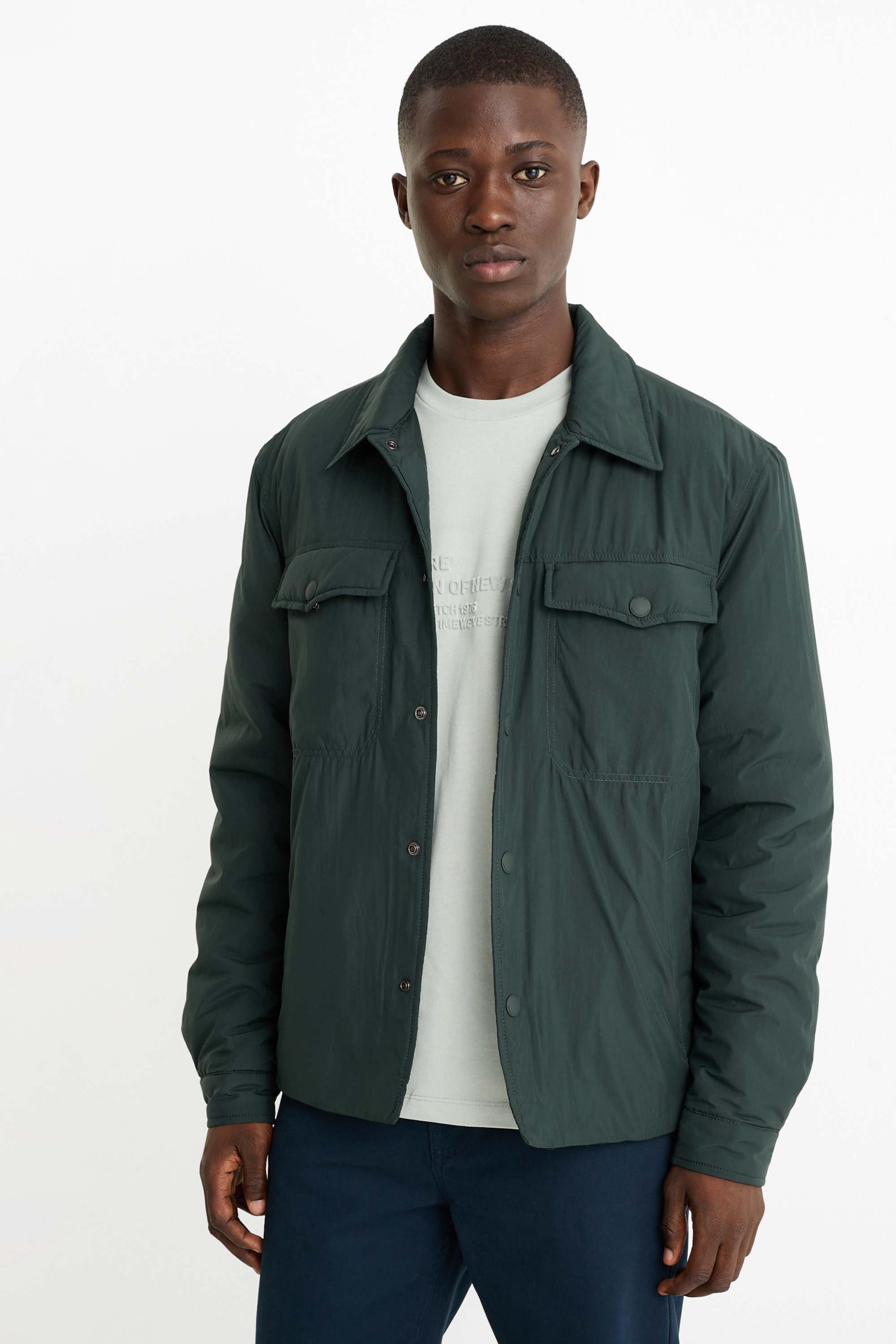 Jacket - lined dark green