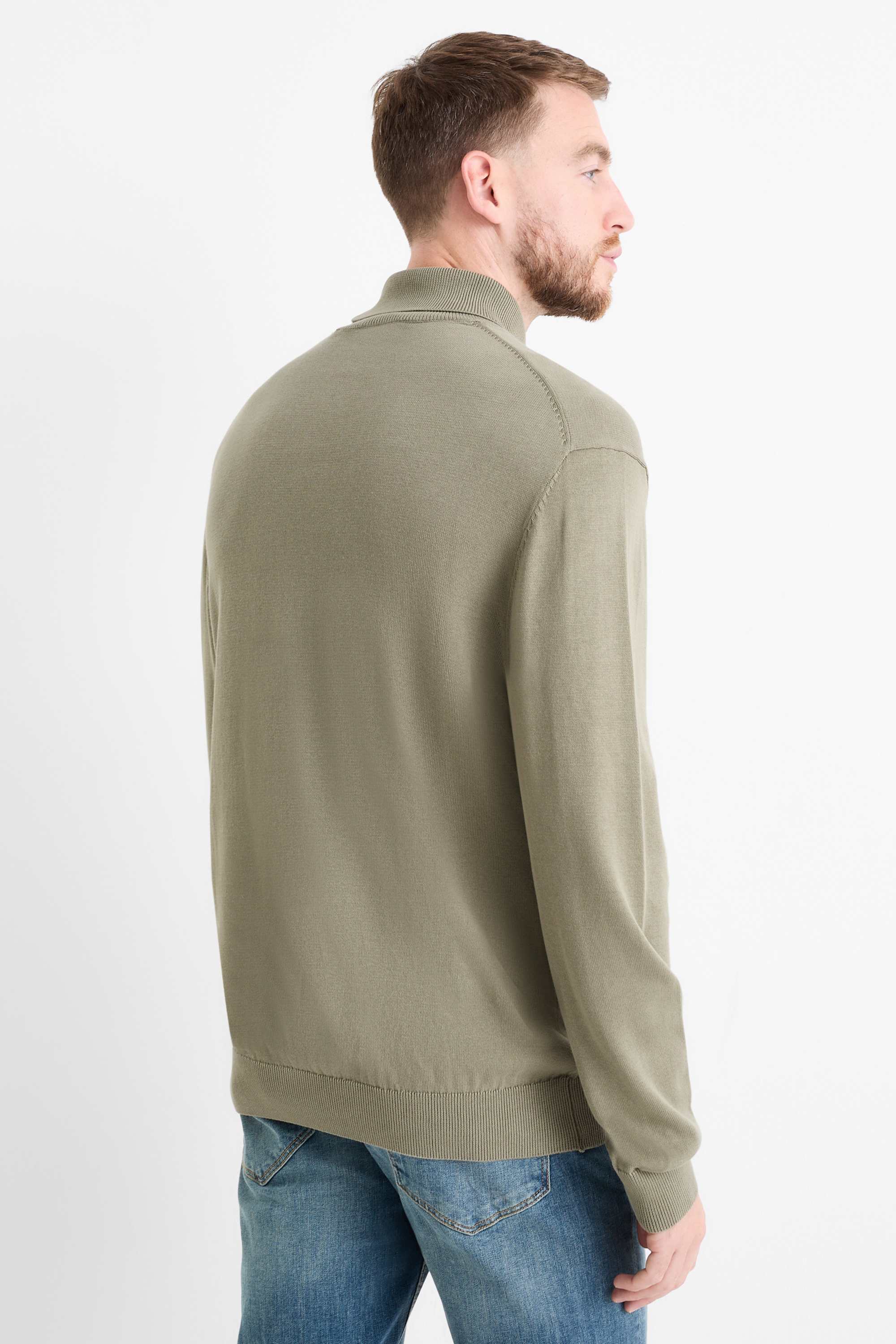 Turtleneck jumper khaki
