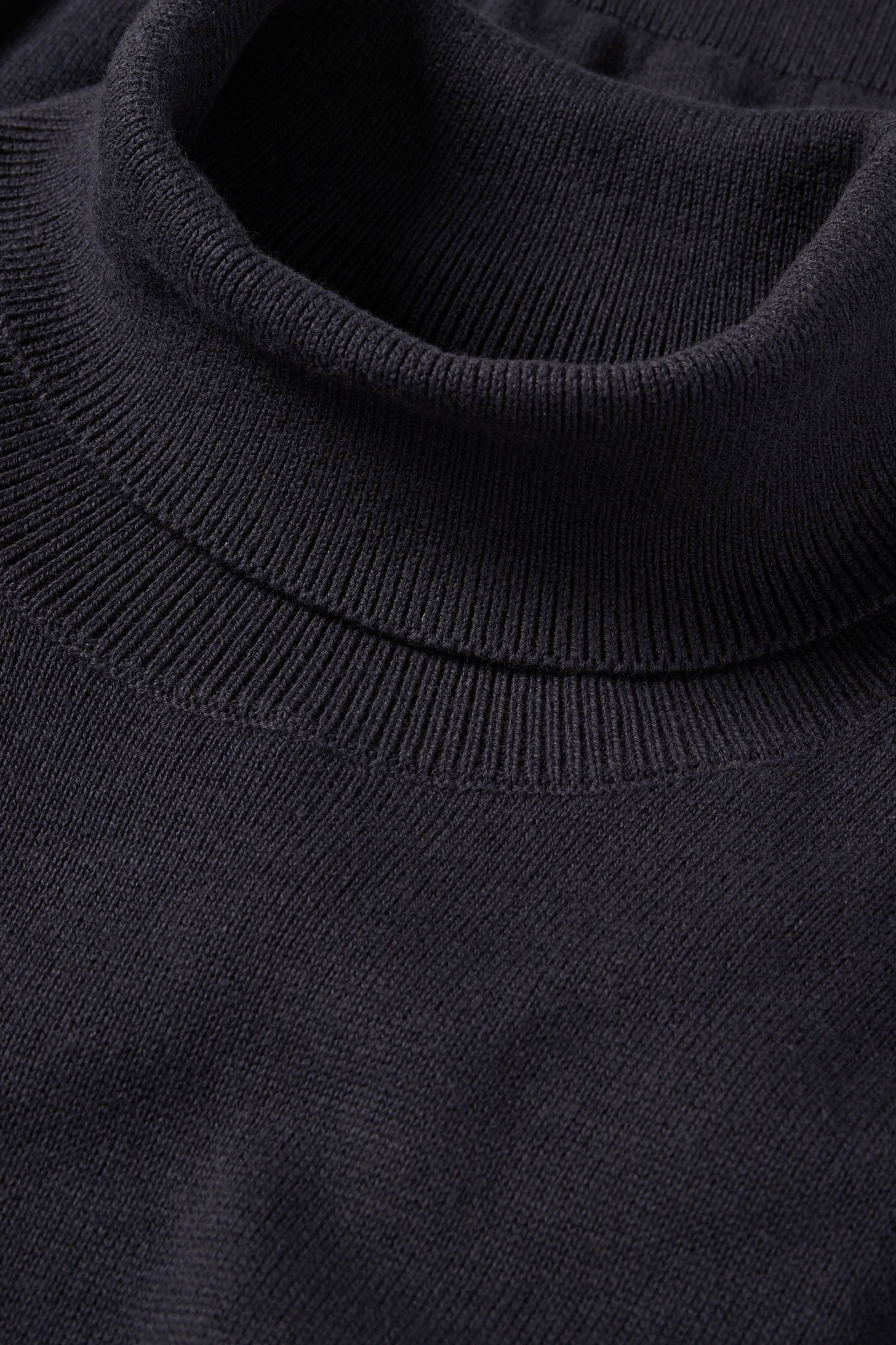 Turtleneck jumper dark blue