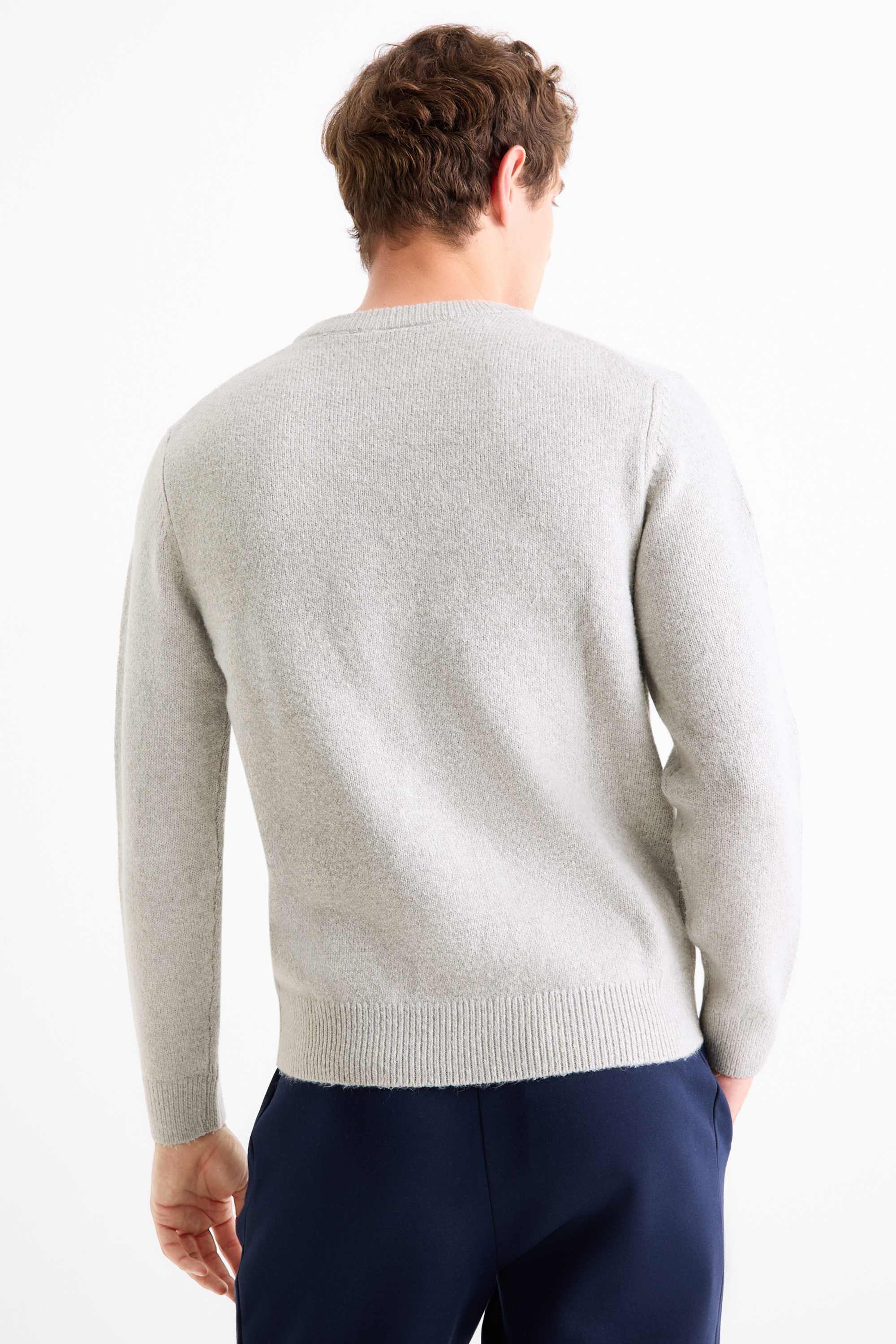 Jumper light gray-melange (1)