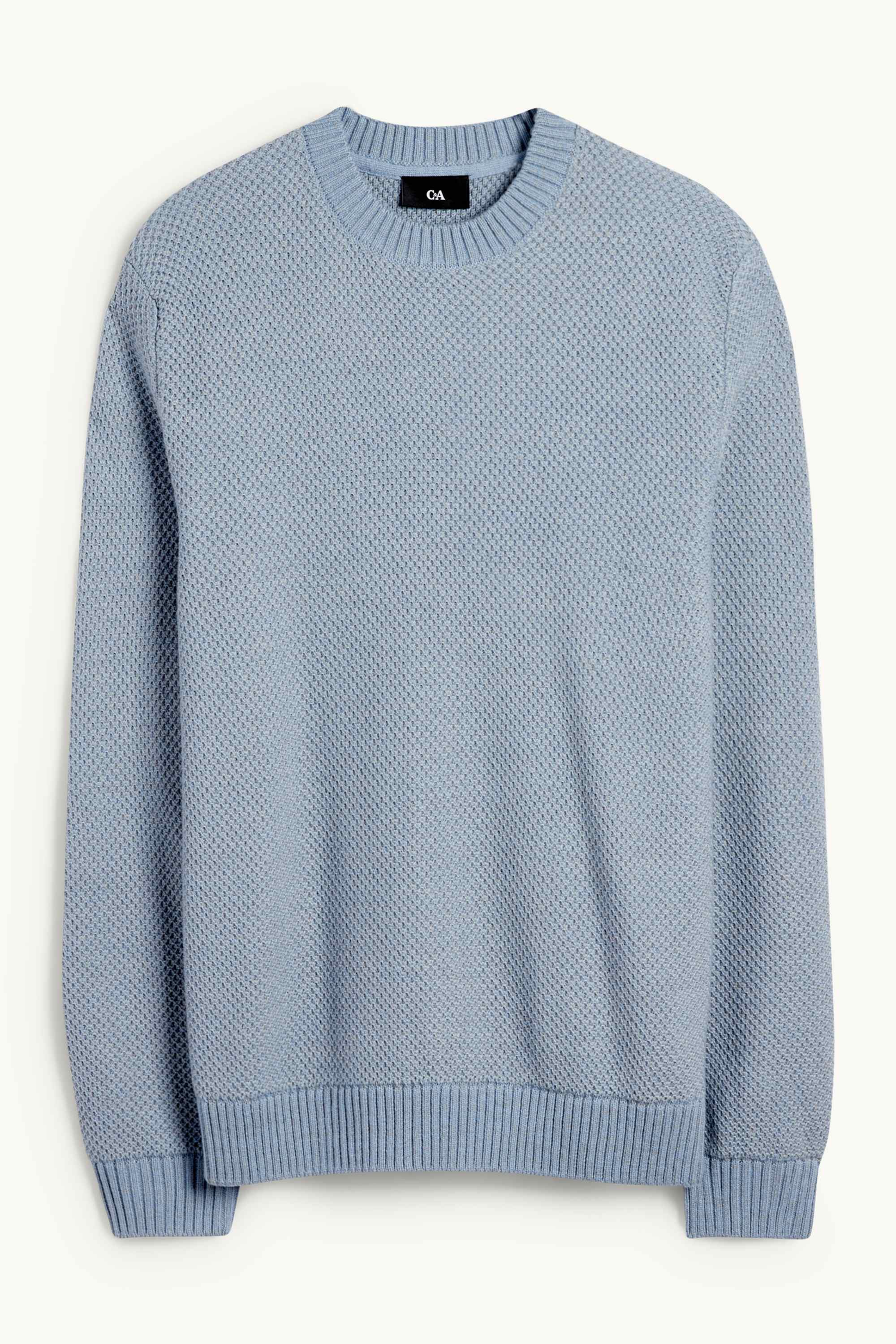 Jumper - textured blue