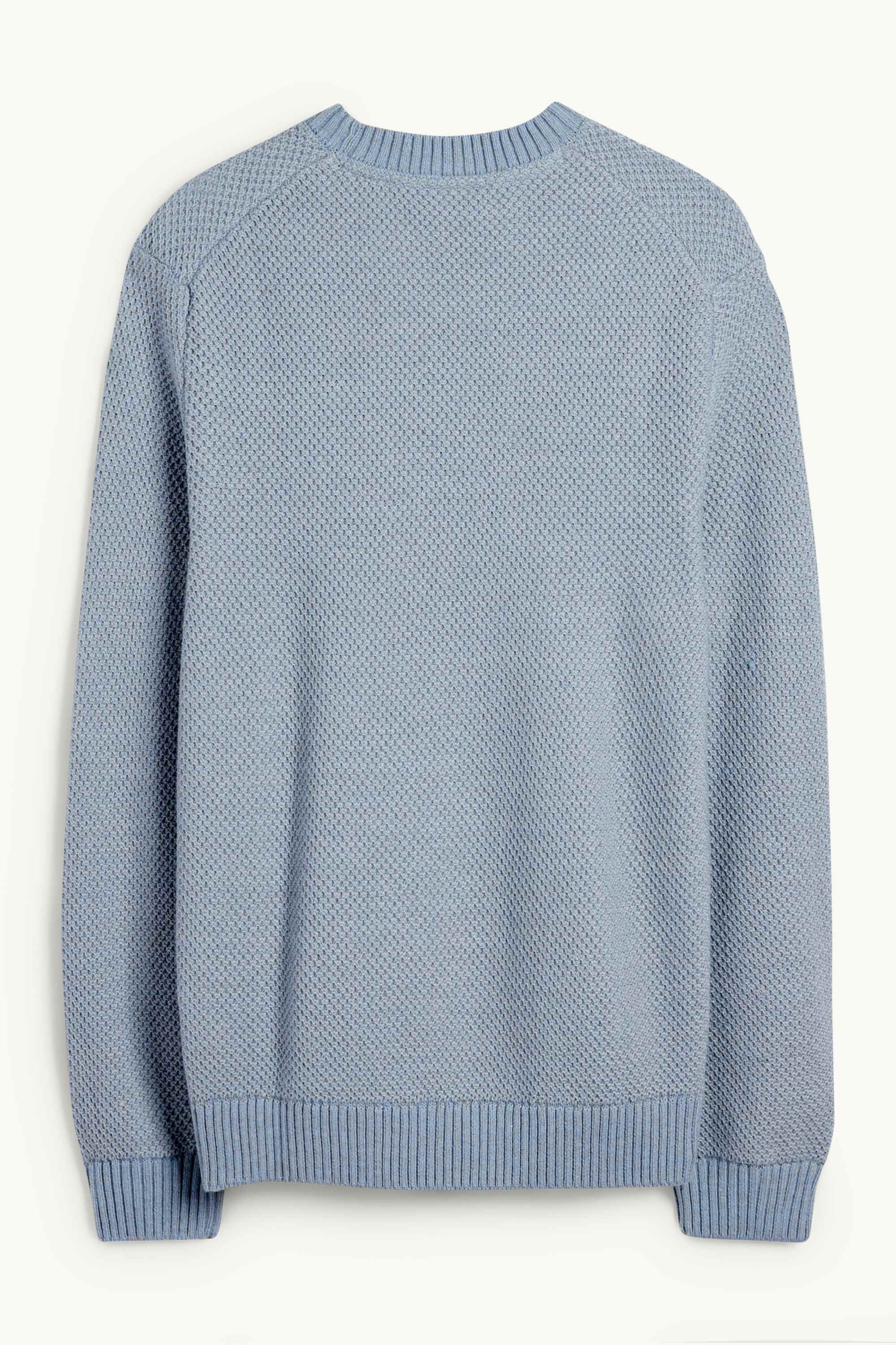 Jumper - textured blue