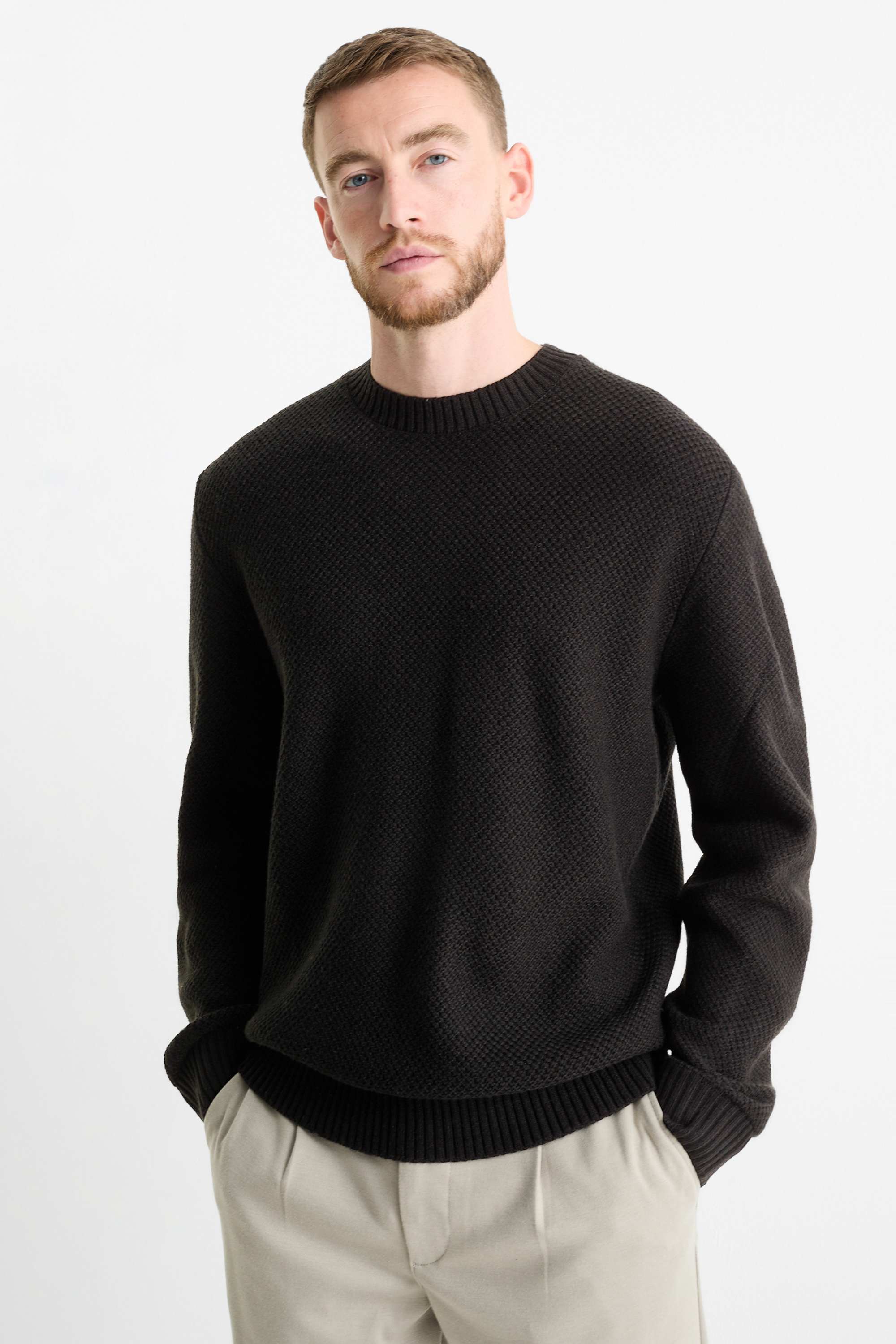 Jumper - textured black