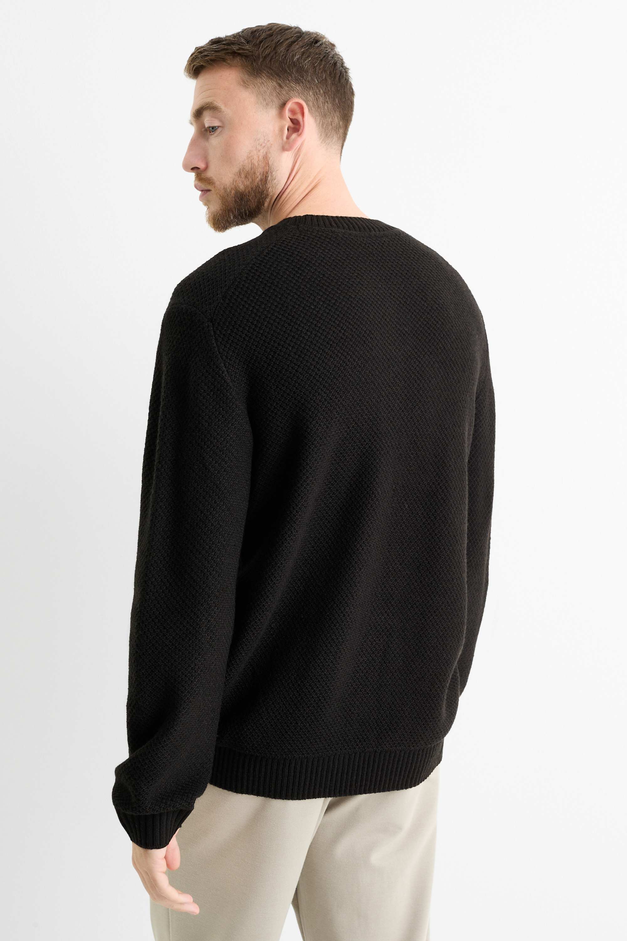 Jumper - textured black