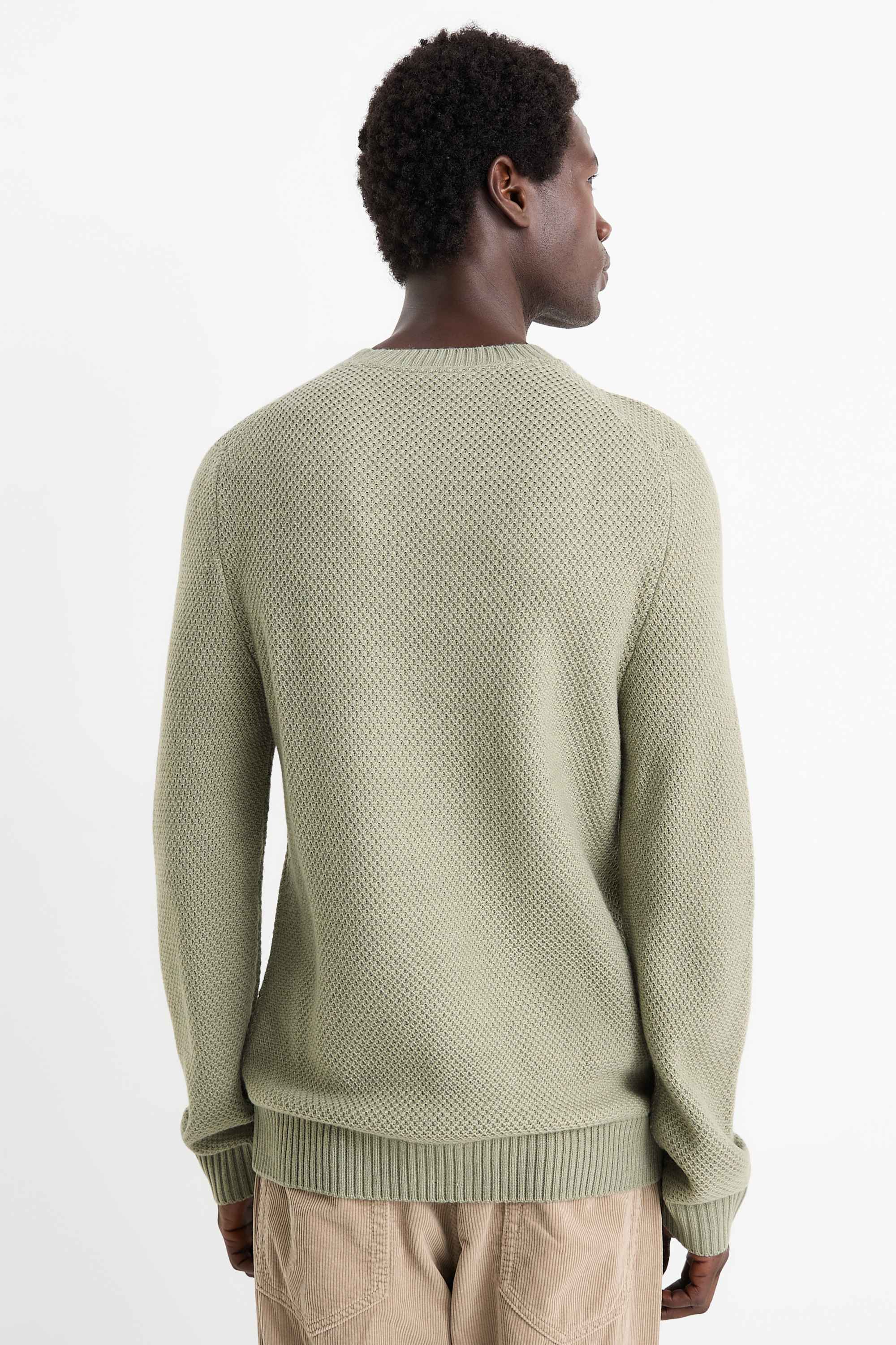 Jumper - textured mint green (6)