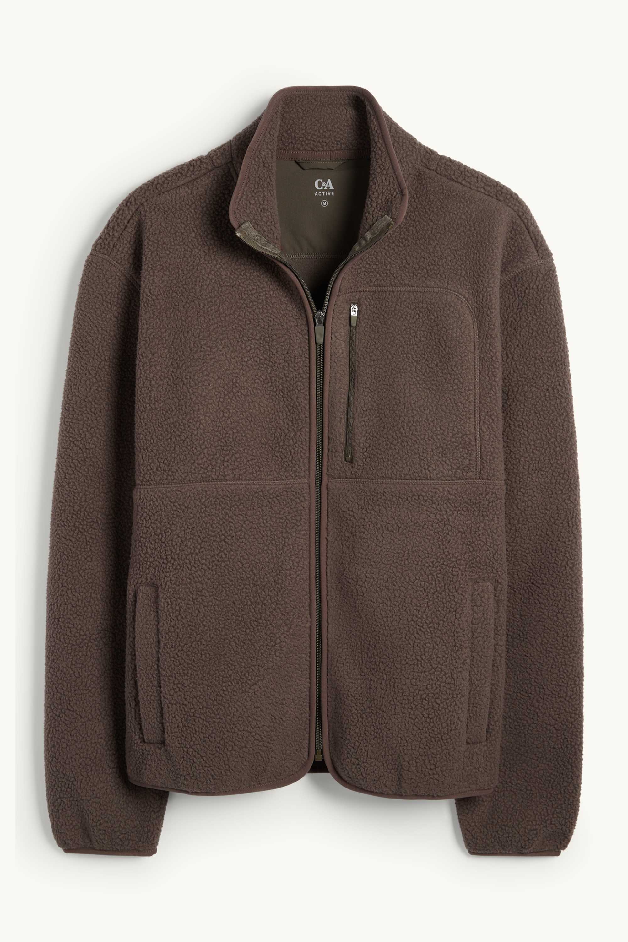 Fleece jacket brown