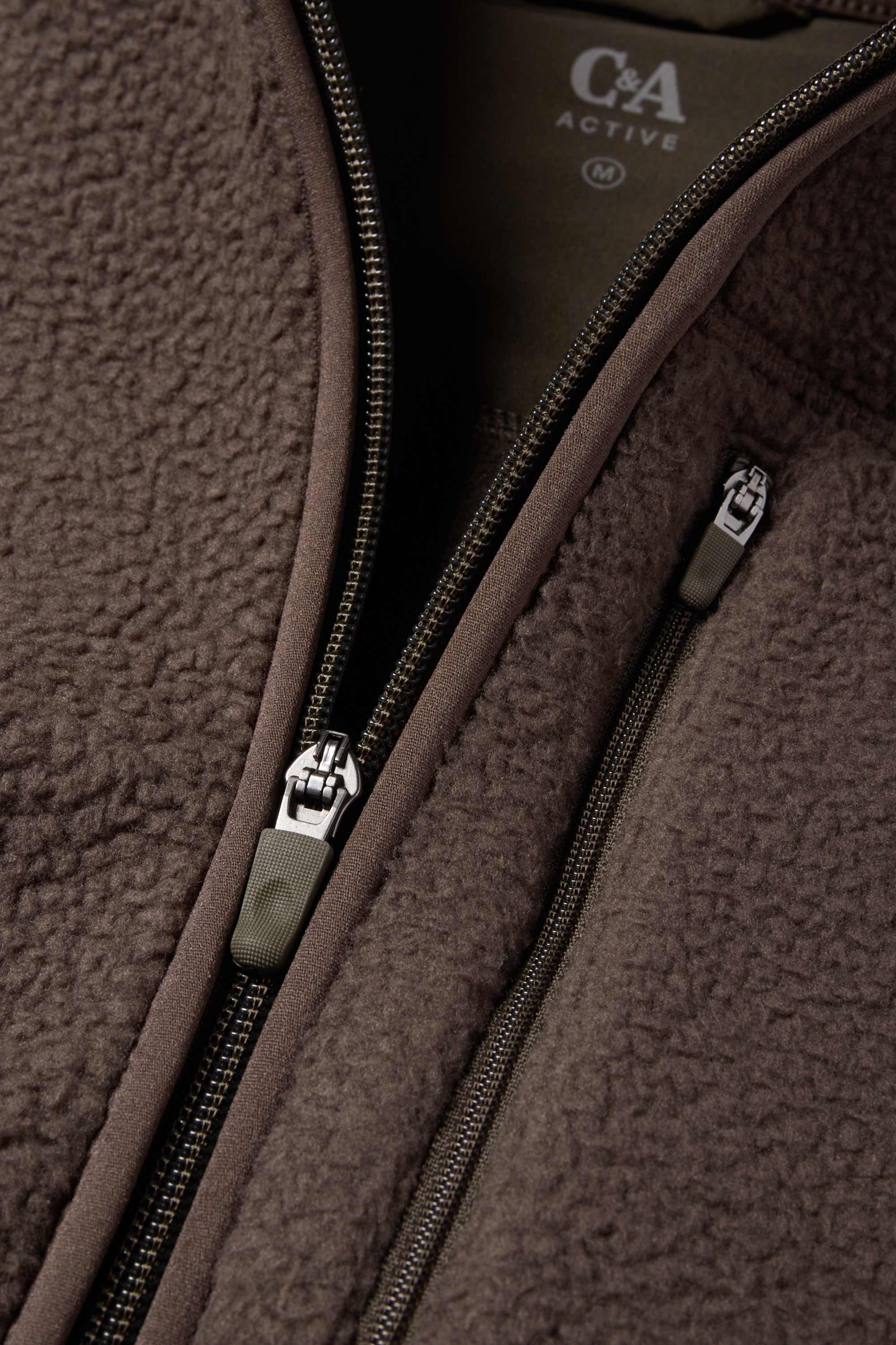 Fleece jacket brown