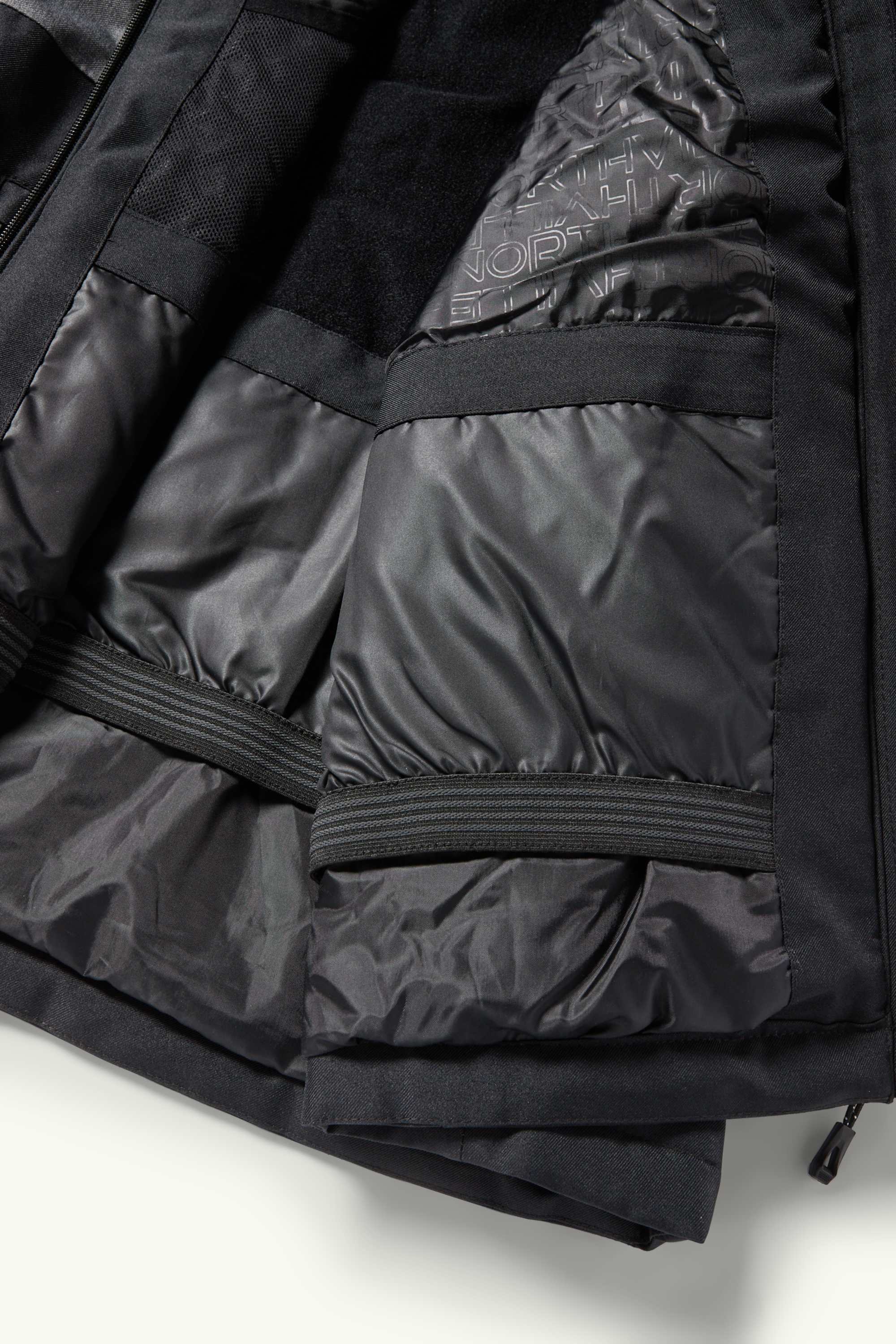 Ski jacket with hood - waterproof black