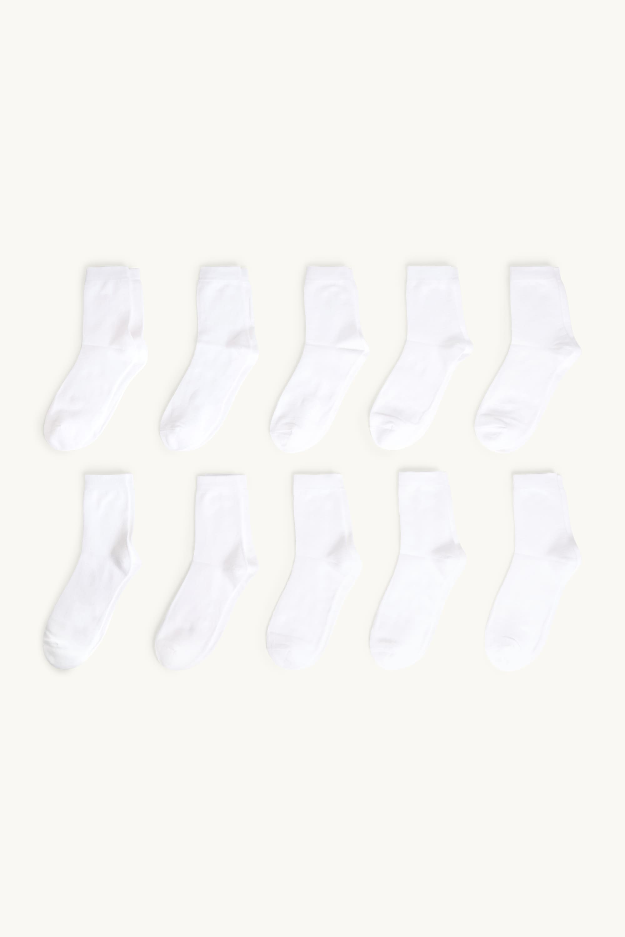 Multipack of 10 - socks white
