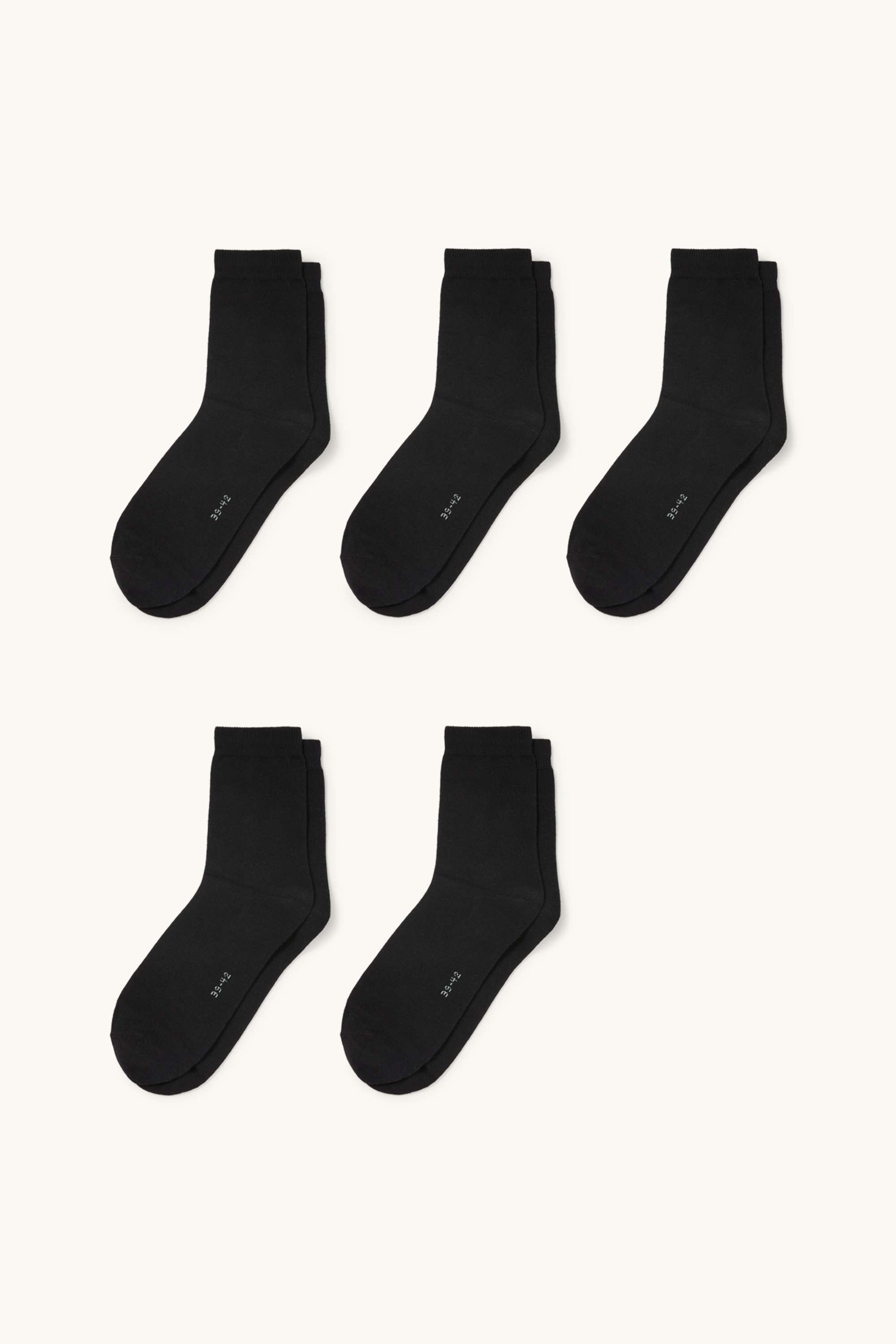 Multipack of 5 - socks black