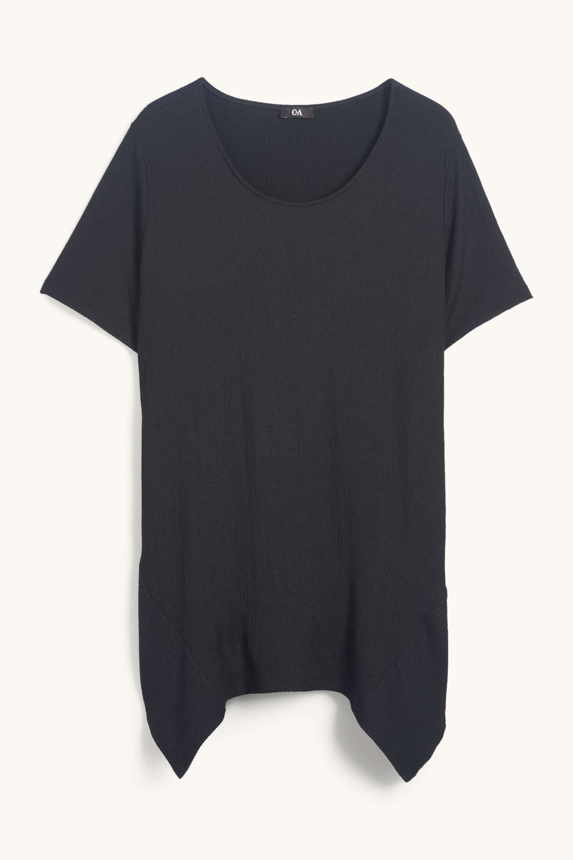 T-shirt - textured black (2)
