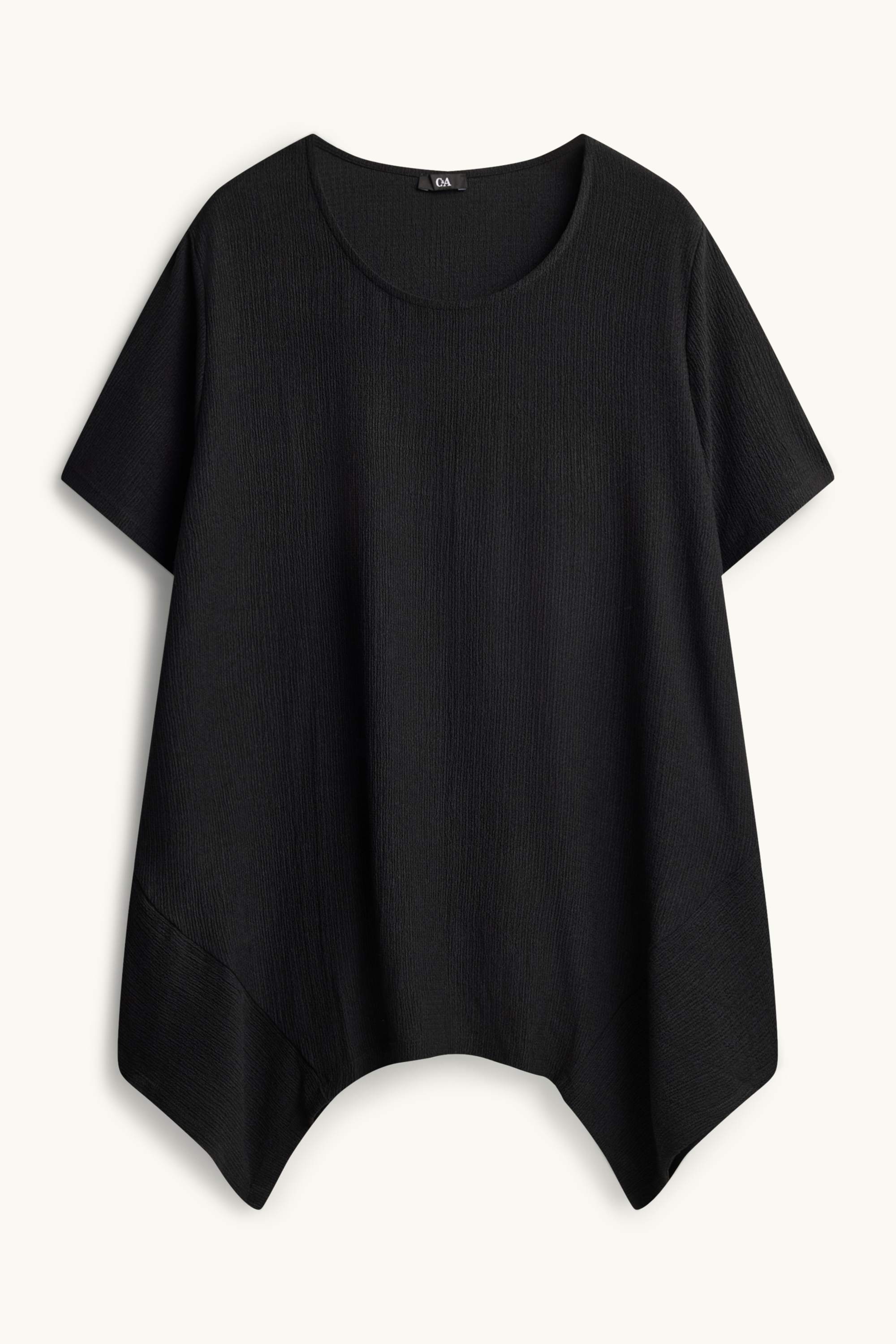 T-shirt - textured black (4)